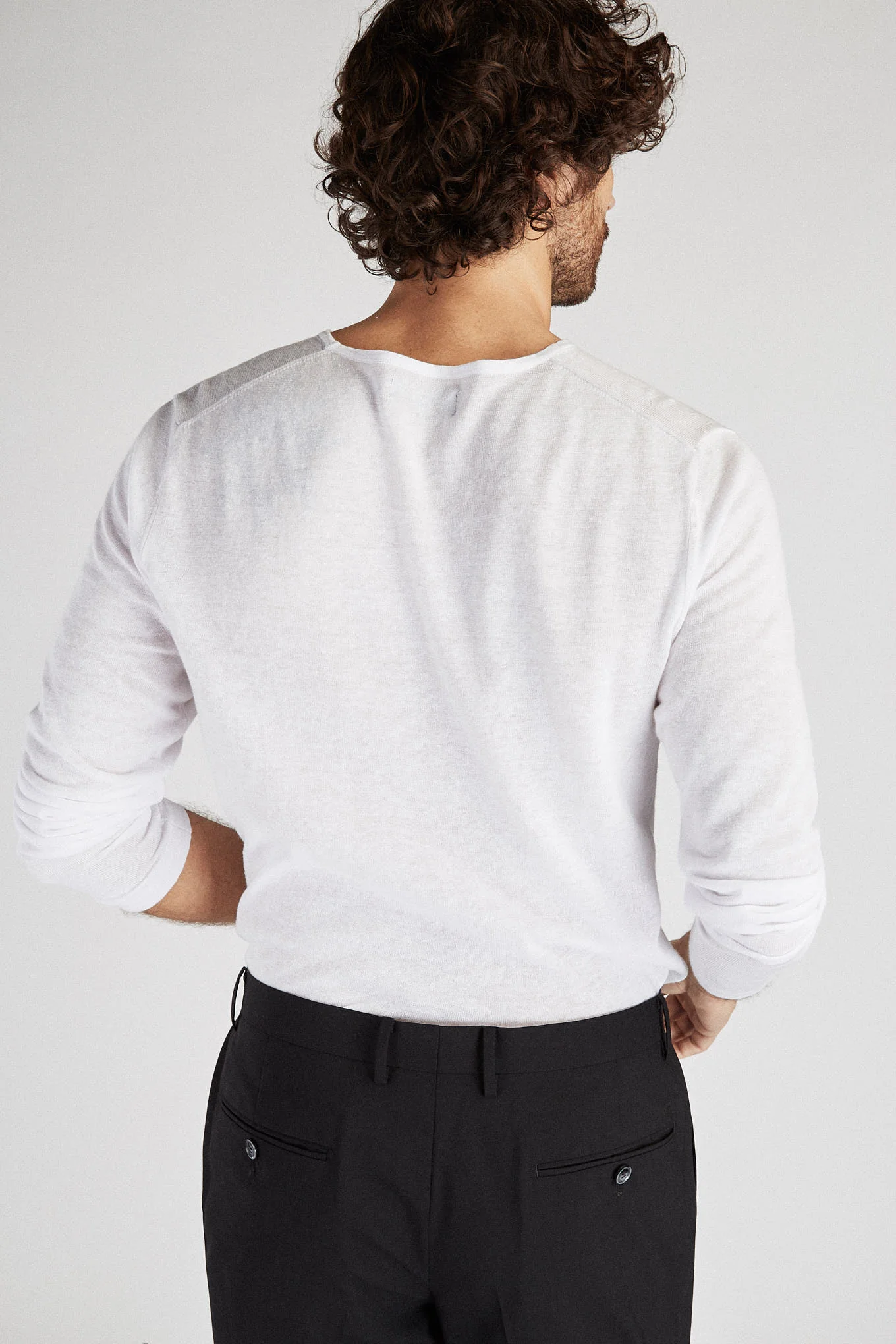 Men's Classic Slim Fit Wool Trousers - Image 4