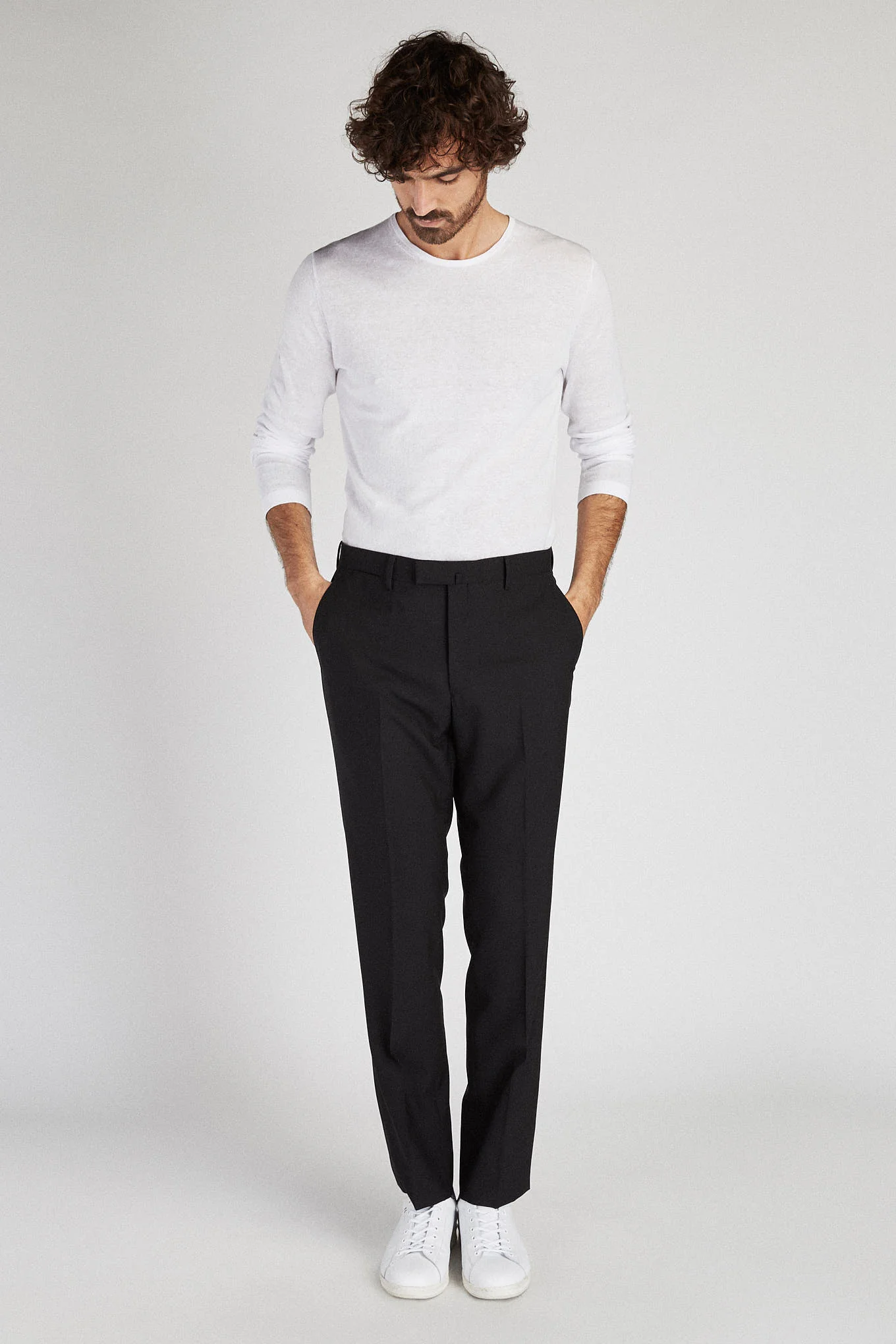 Men's Classic Slim Fit Wool Trousers - Image 5