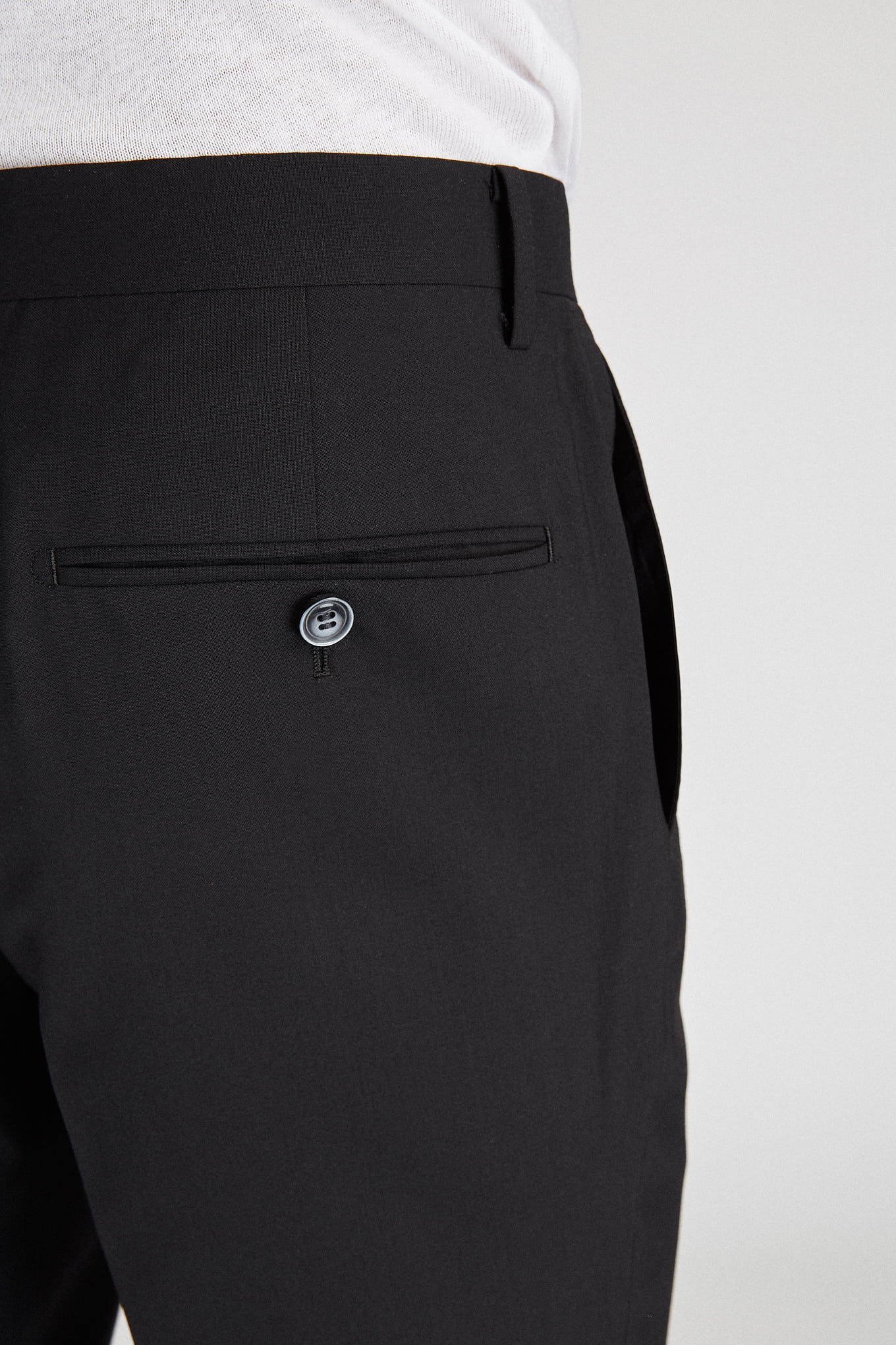 Men's Classic Slim Fit Wool Trousers - Image 6