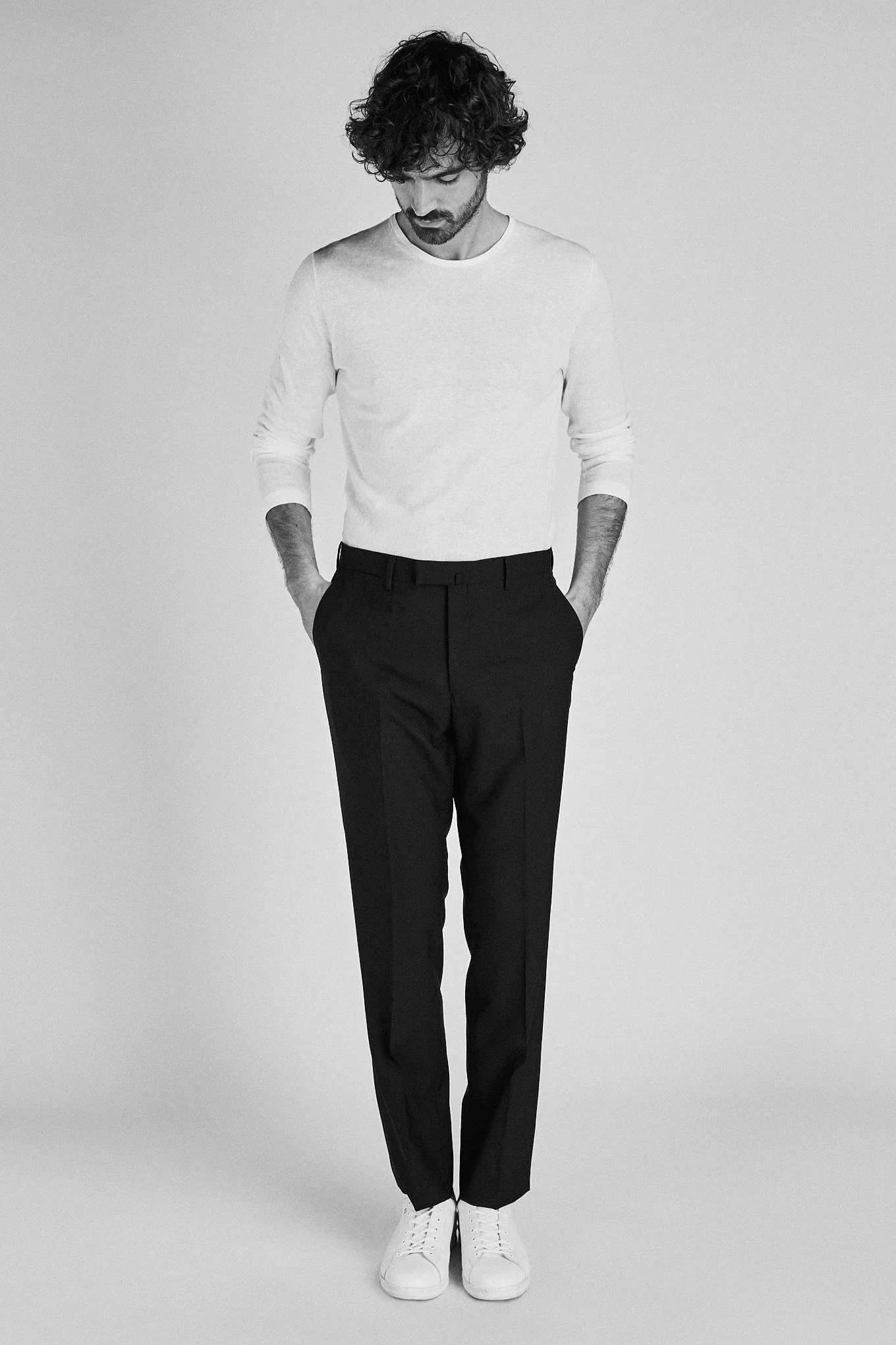 Men's Classic Slim Fit Wool Trousers - Image 9