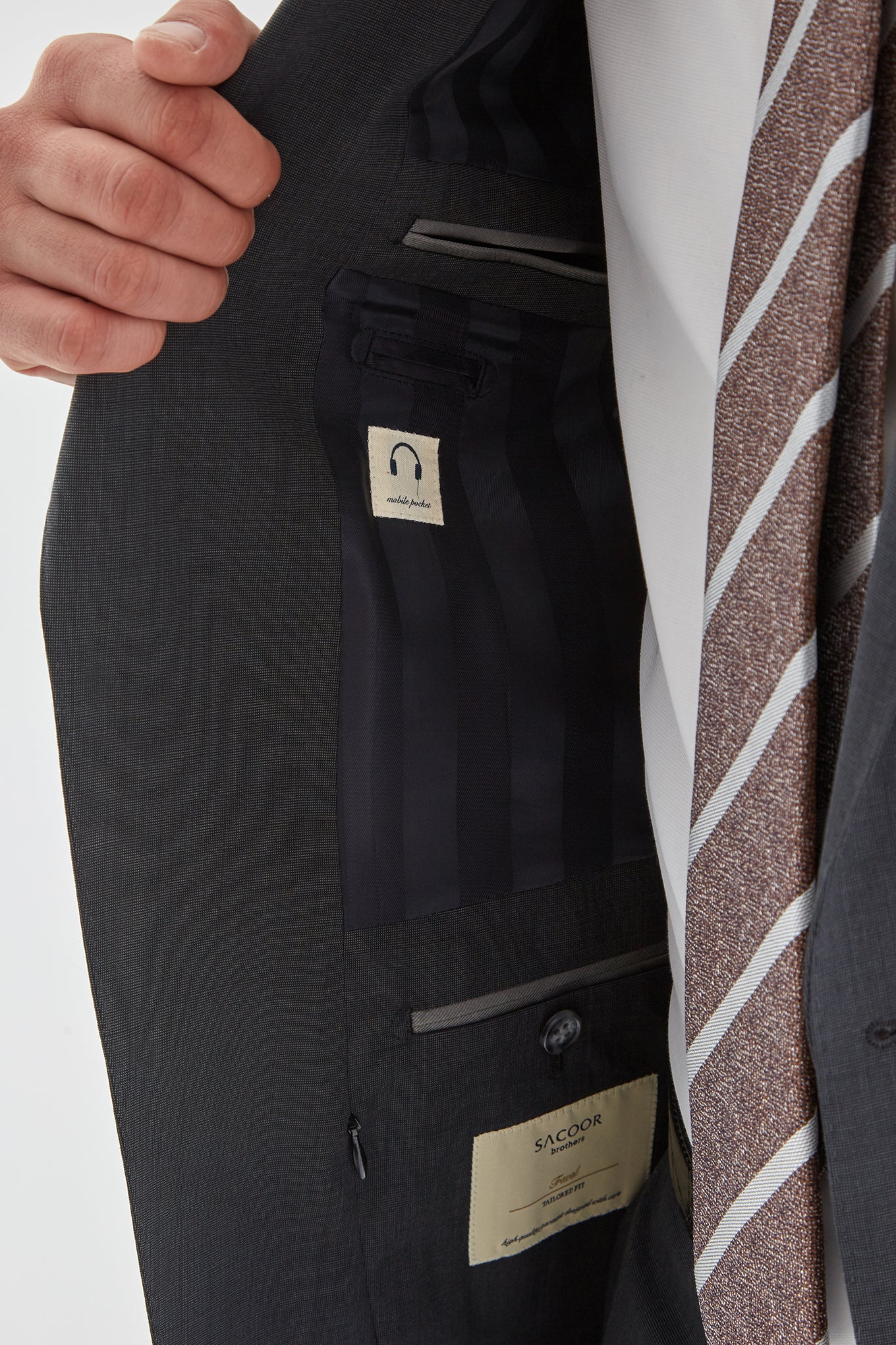 Men's False-Plain Classic Suit - Image 5