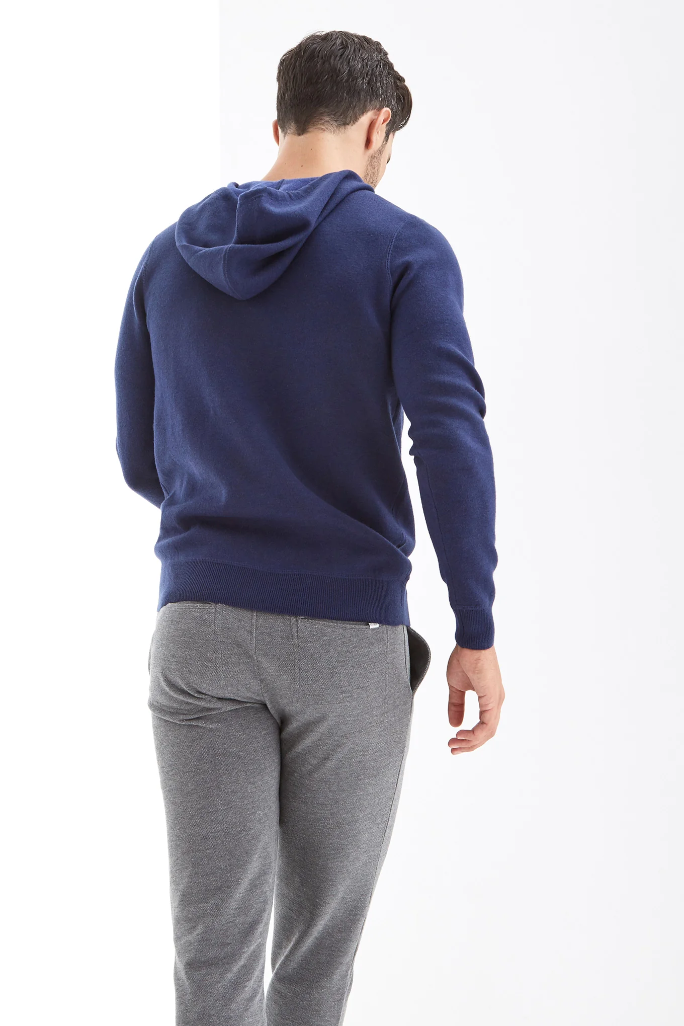 Men's Knit Hooded Sweater - Image 2