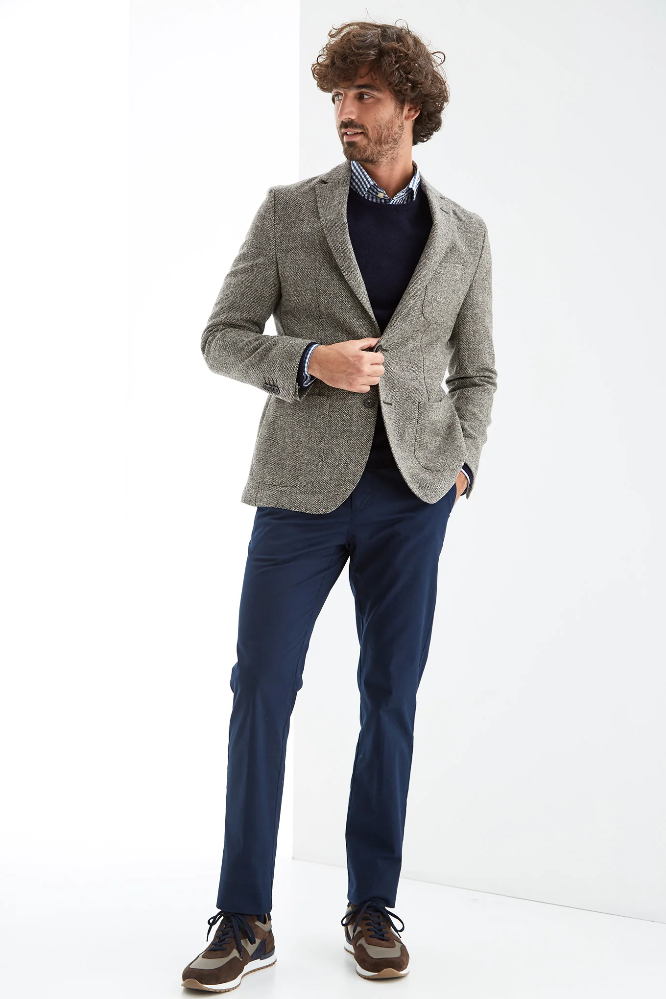 Men's Mingled Wool Blazer