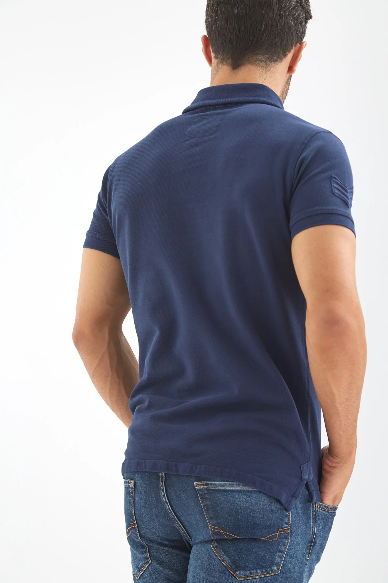 Men's Plain Piquet Polo Shirt - Image 2