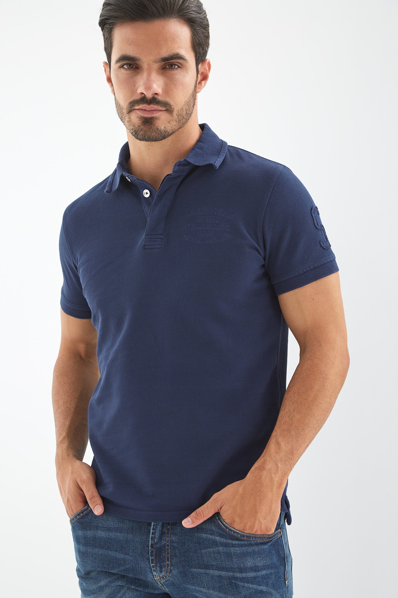 Men's Plain Piquet Polo Shirt - Image 3