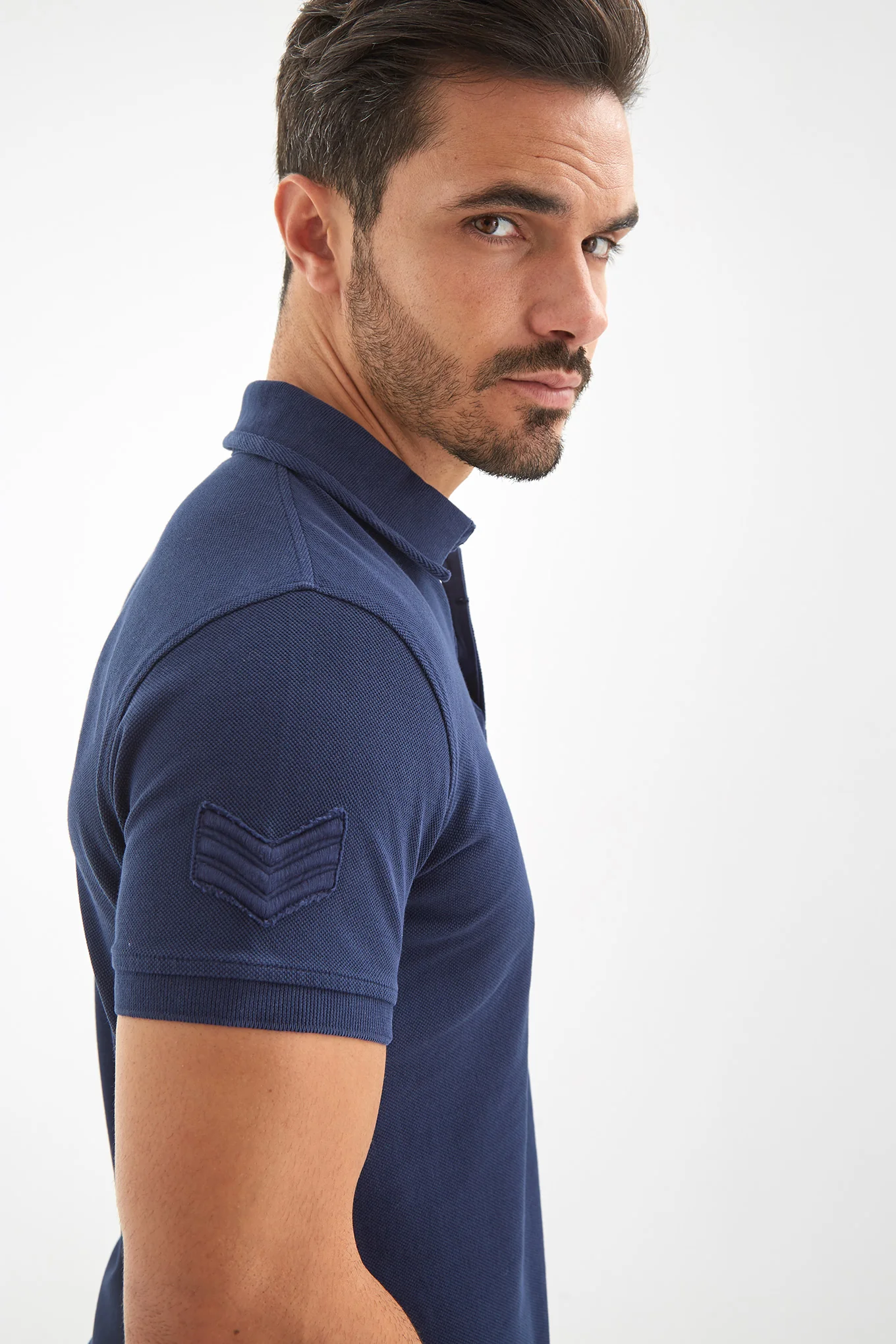 Men's Plain Piquet Polo Shirt - Image 4