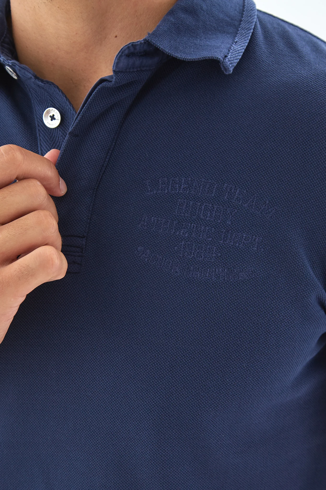 Men's Plain Piquet Polo Shirt - Image 5