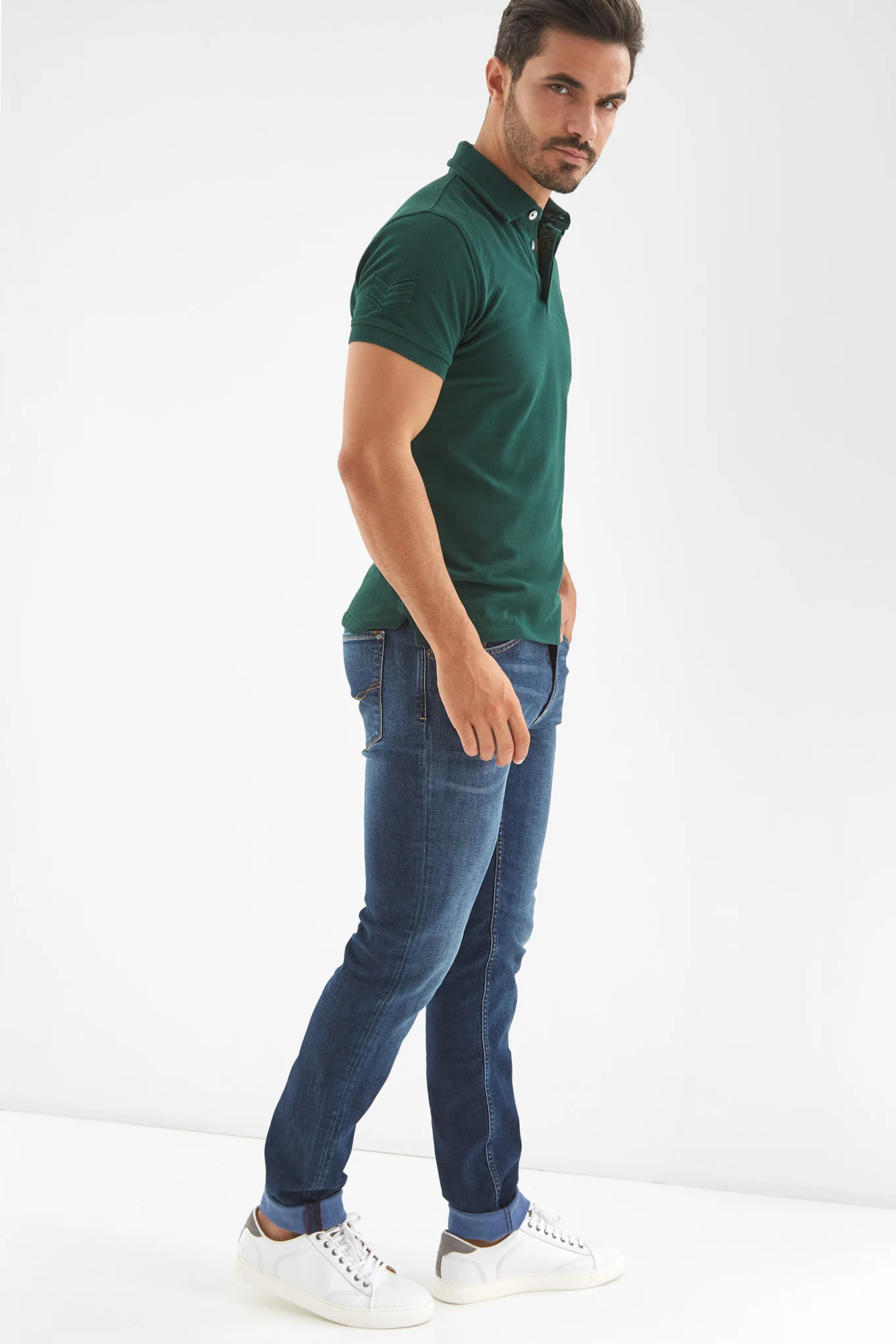 Men's Plain Piquet Polo Shirt - Image 6