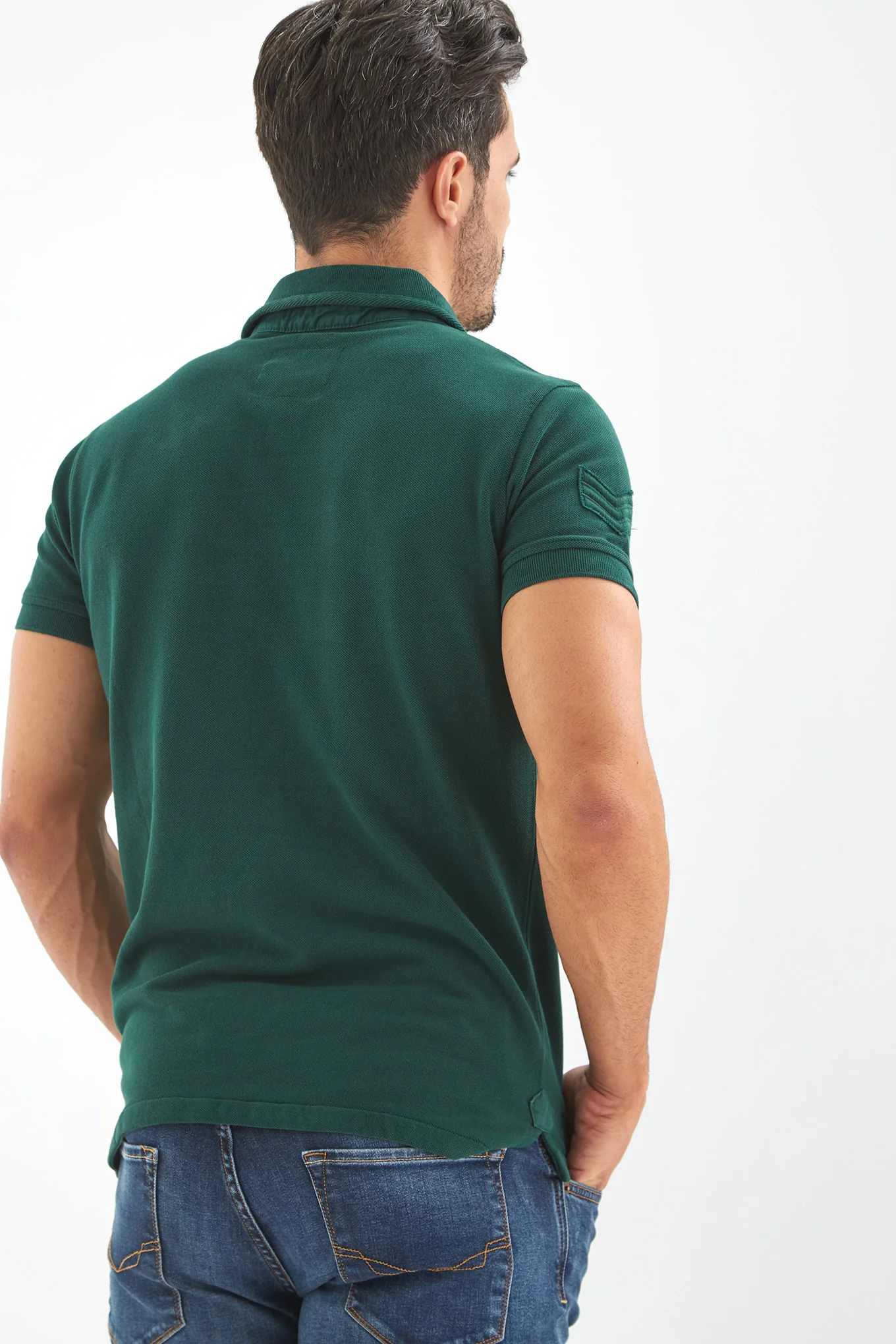 Men's Plain Piquet Polo Shirt - Image 8