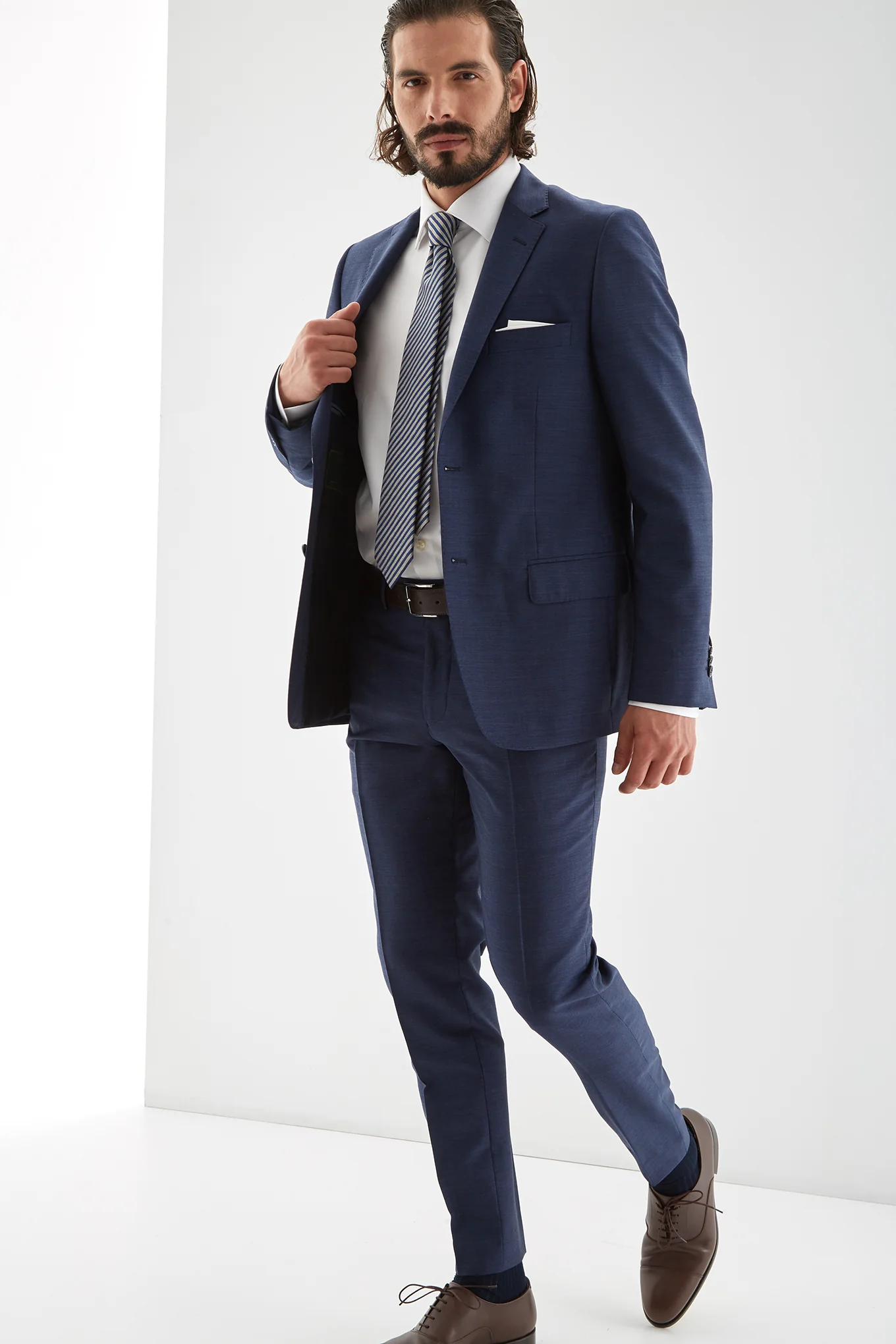 Men's Silk Slim Fit Classic Suit