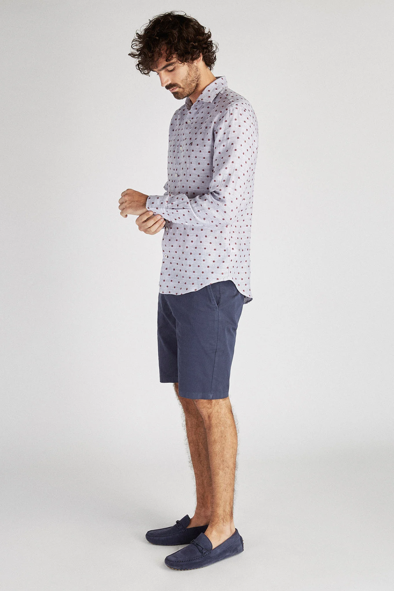 Men's Sport Slim Fit Linen Shirt - Image 2