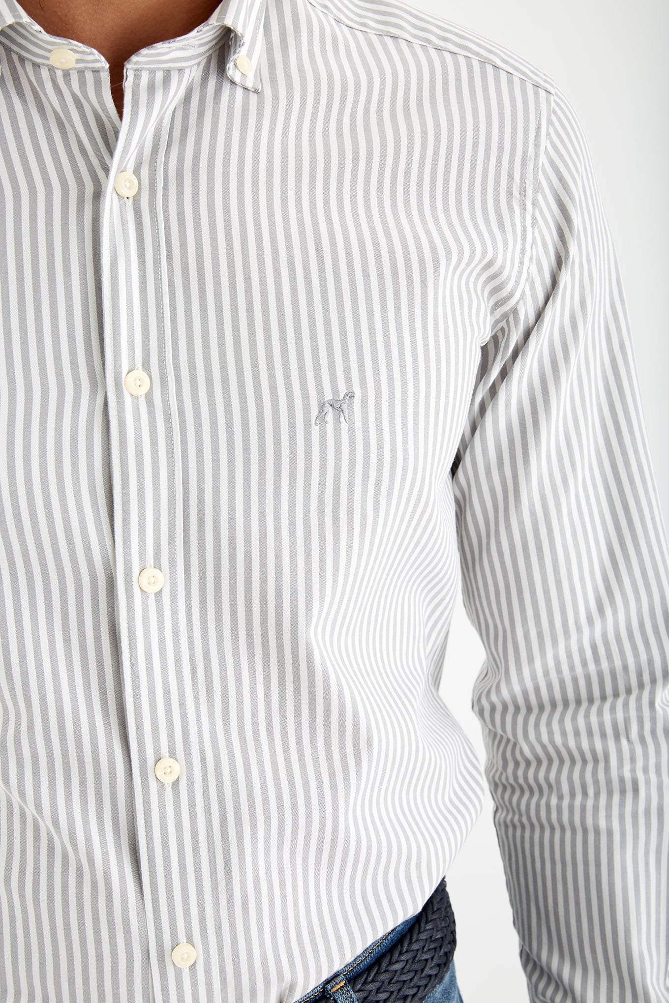 Men's Striped Casual Shirt - Image 4