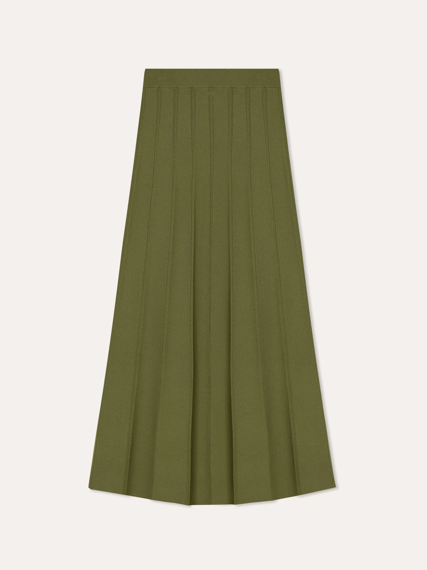 Midi A-line Knitted Skirt In Viscose Blend - Image 5