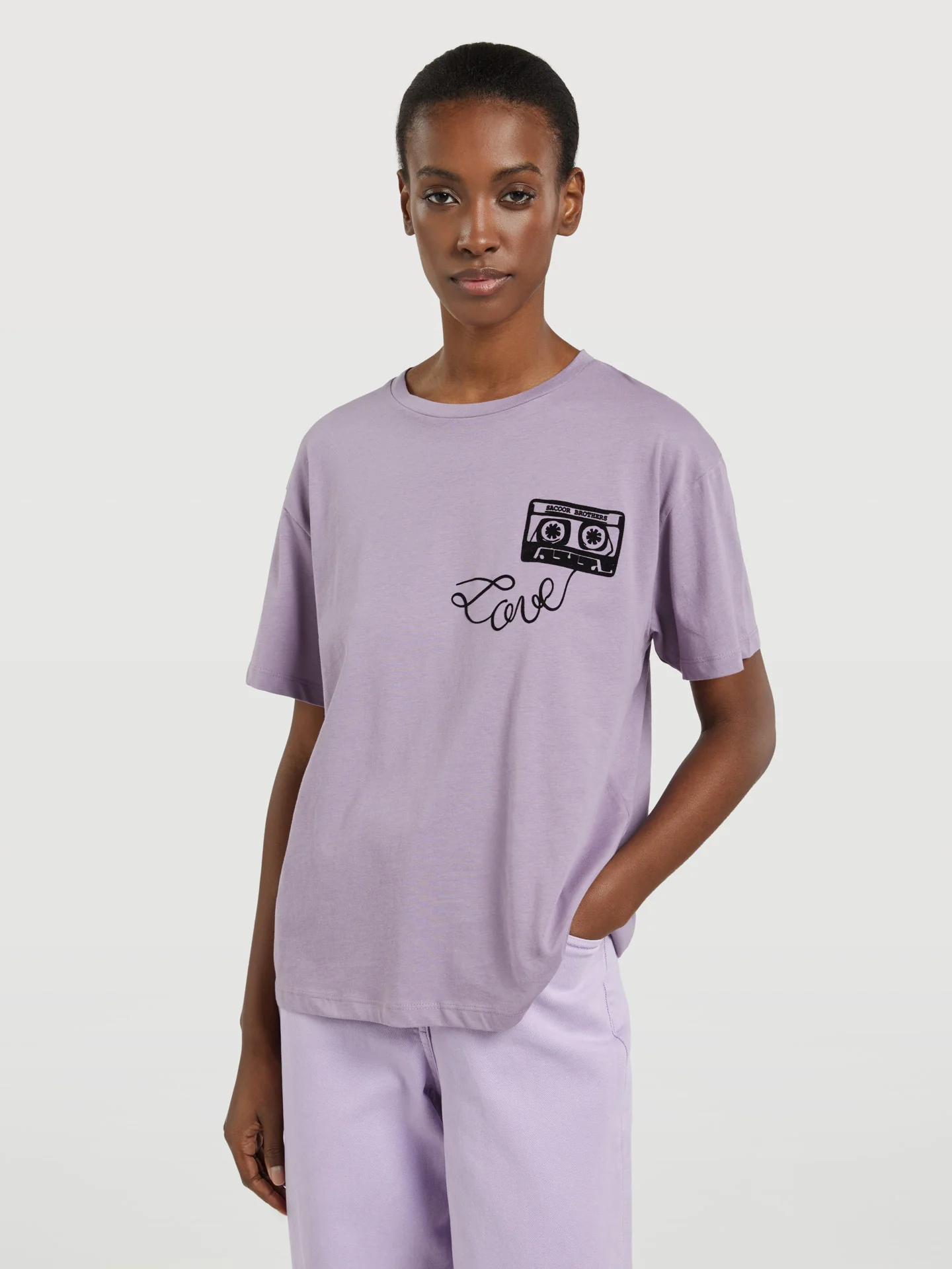 Mix Tape Print T-shirt - Image 4