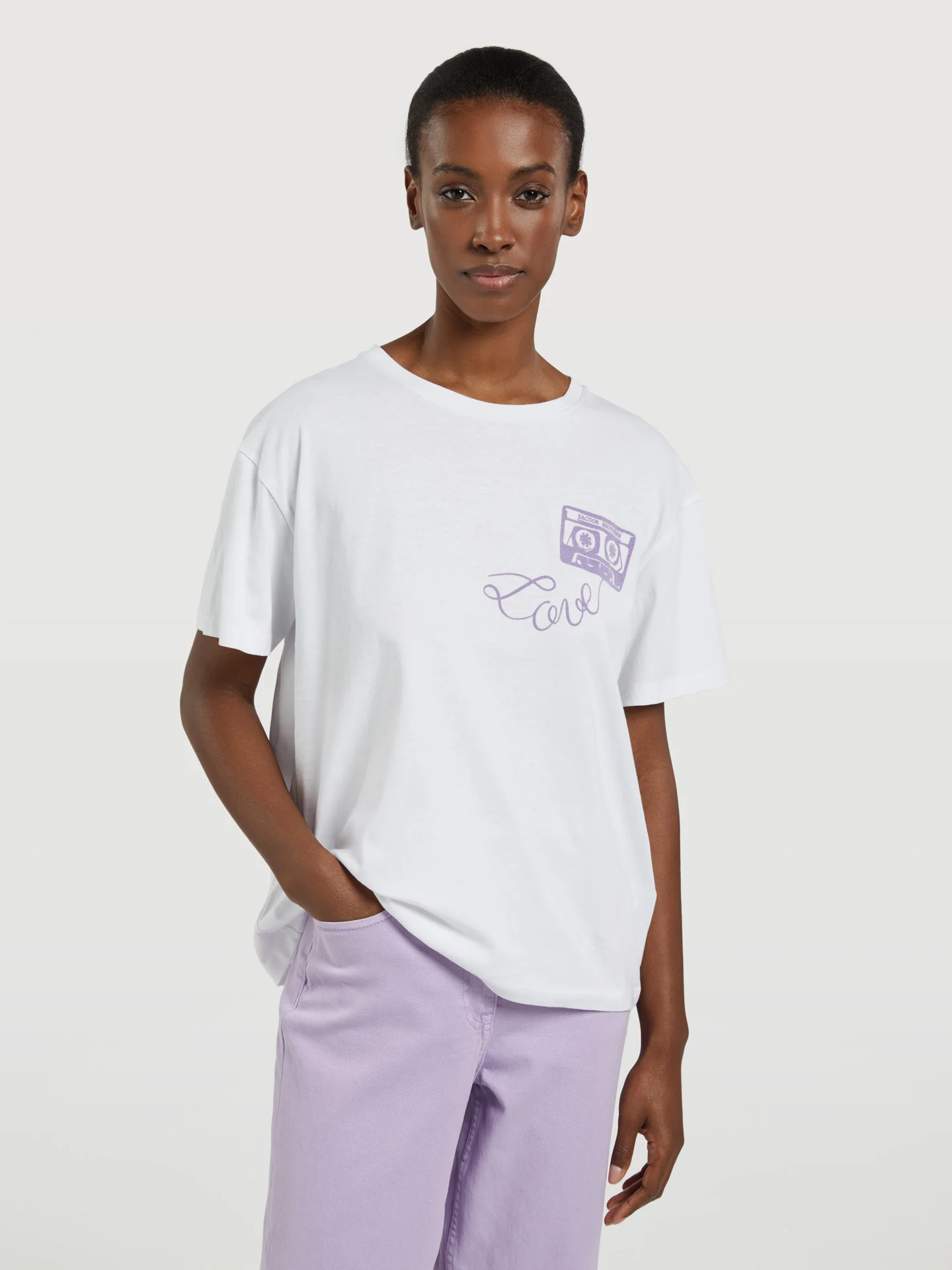 Mix Tape Print T-shirt - Image 7