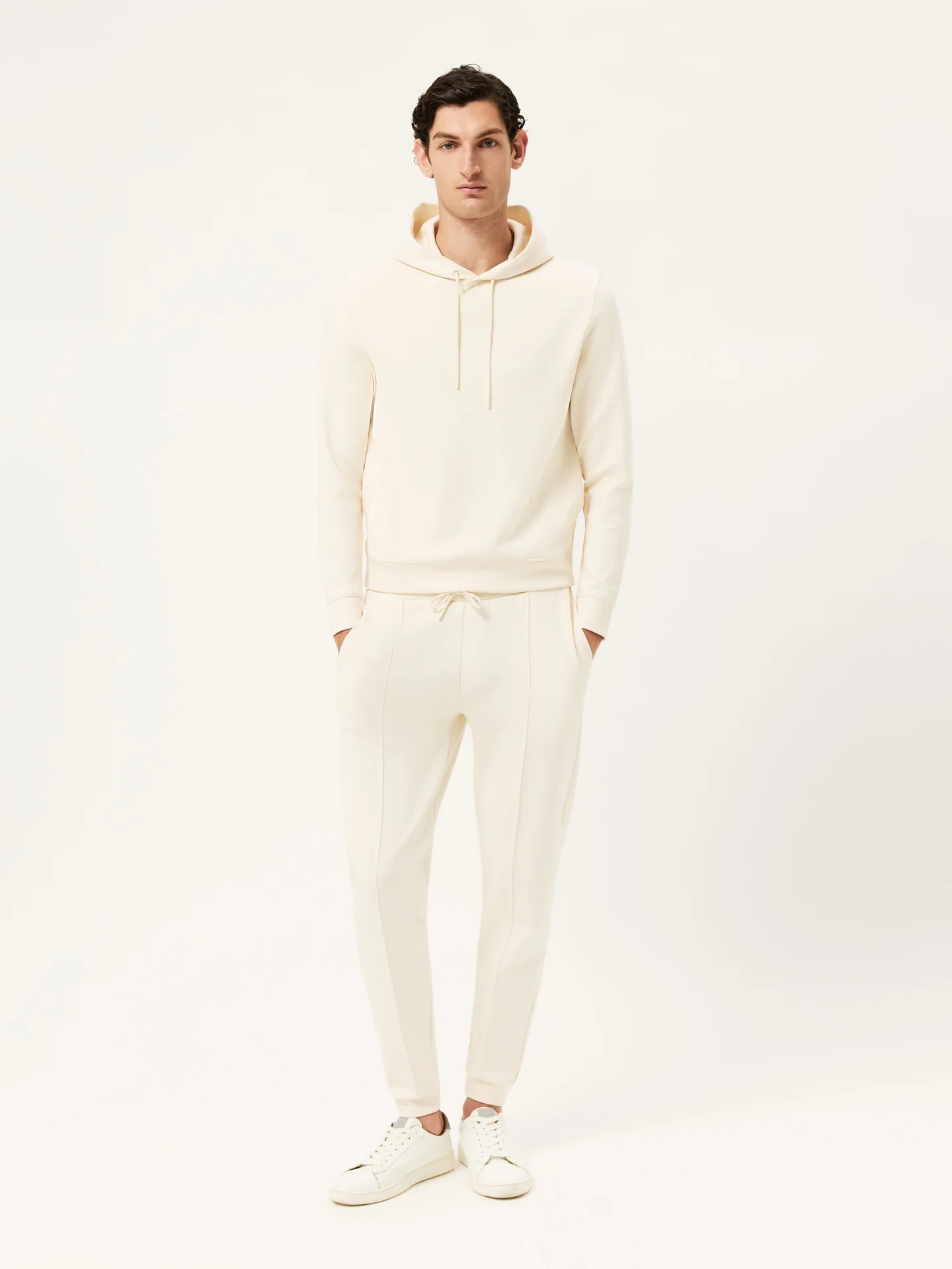 Modal Fleece Jogger With High Relief Logo Print - Image 5