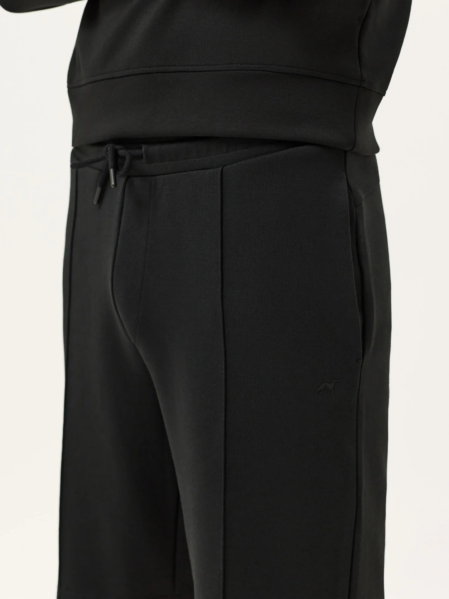 Modal Fleece Shorts With High Relief Logo Print - Image 2