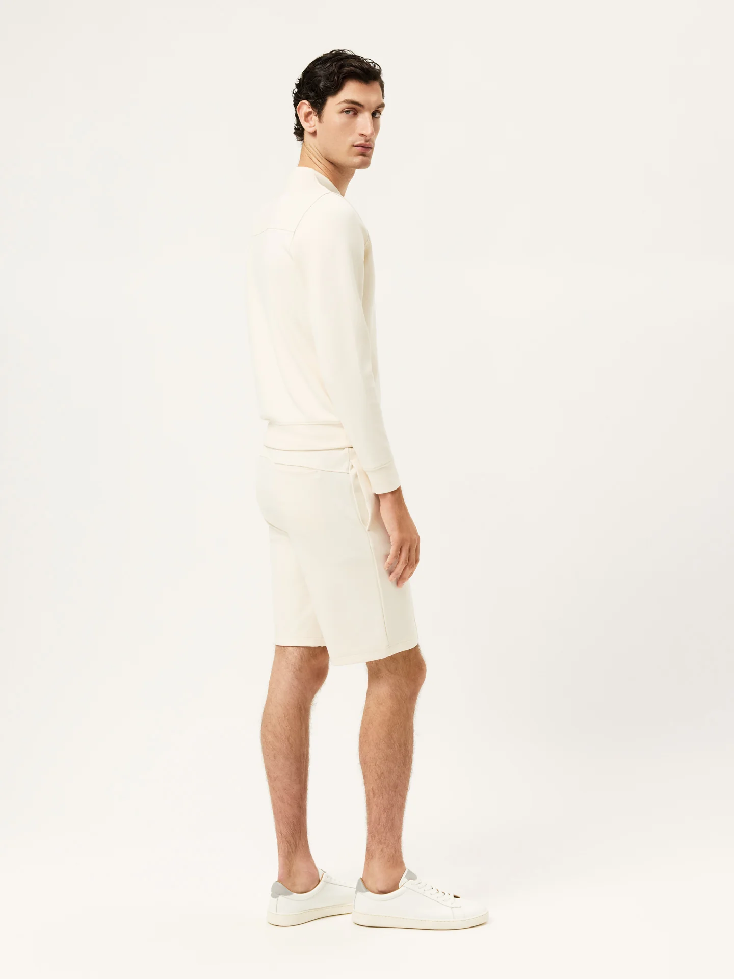 Modal Fleece Shorts With High Relief Logo Print - Image 5