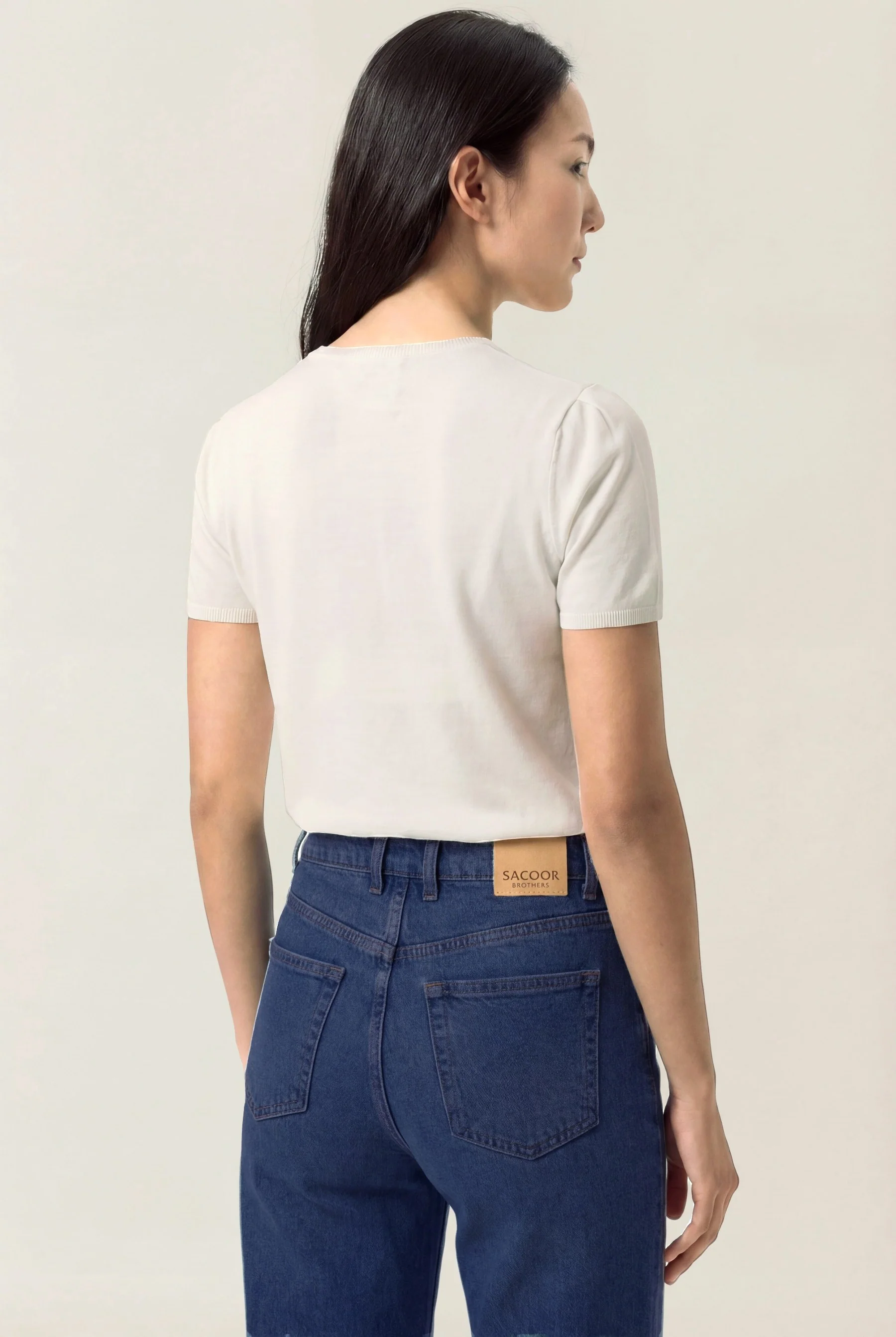 Mom Fit High-Waist Jeans In Cotton Blend - Image 2