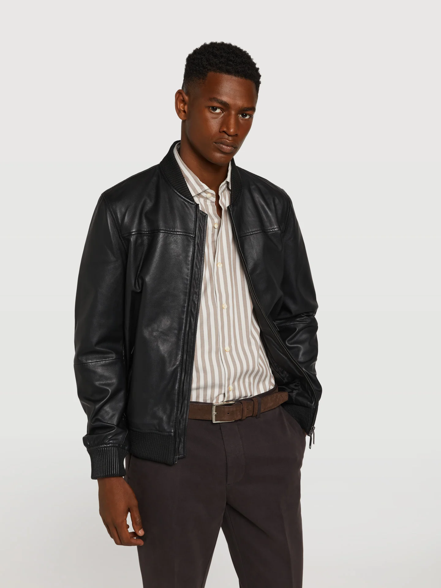 Napa leather bomber jacket