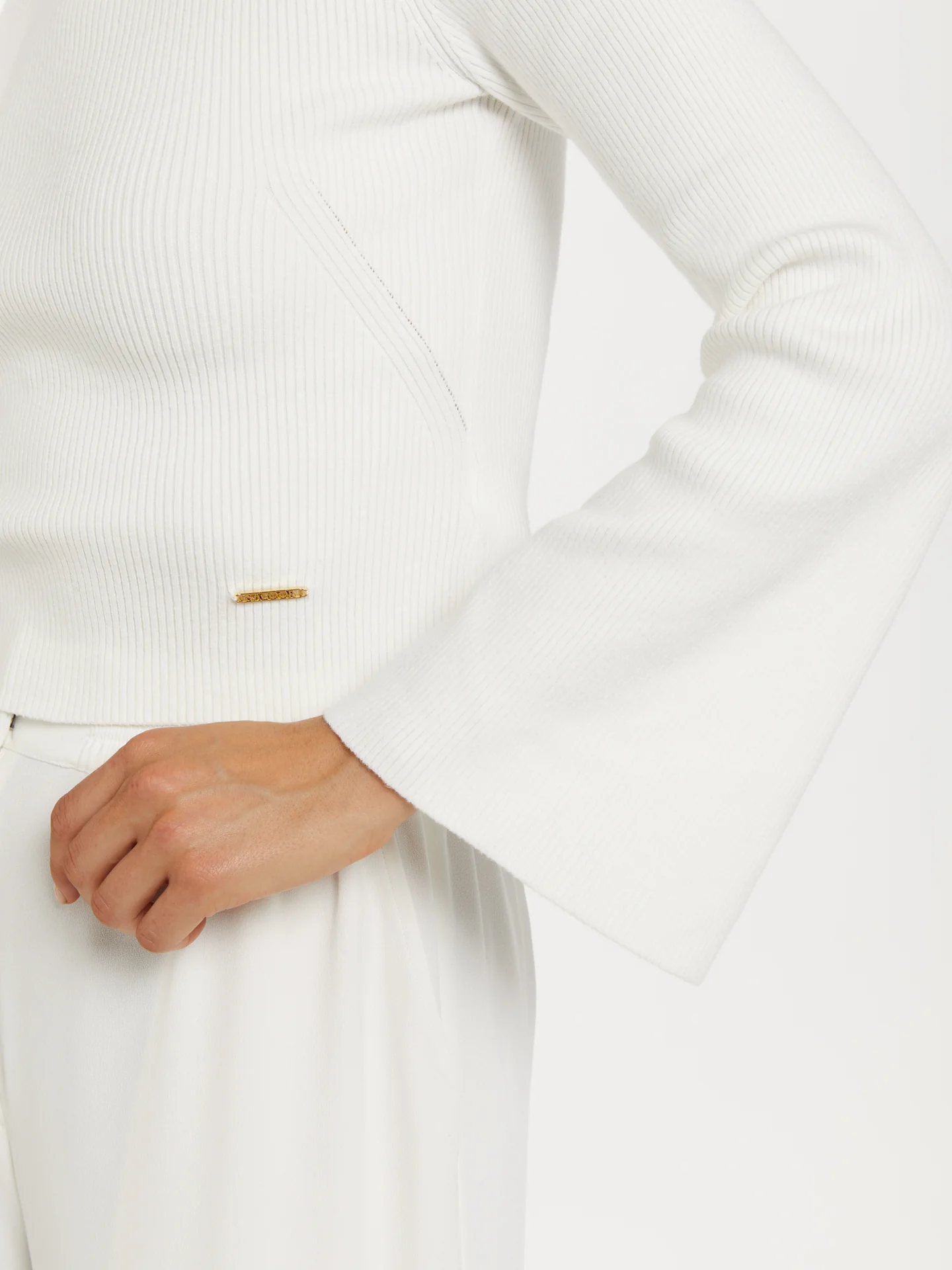 Off-the-shoulder ribbed sweater - Image 6
