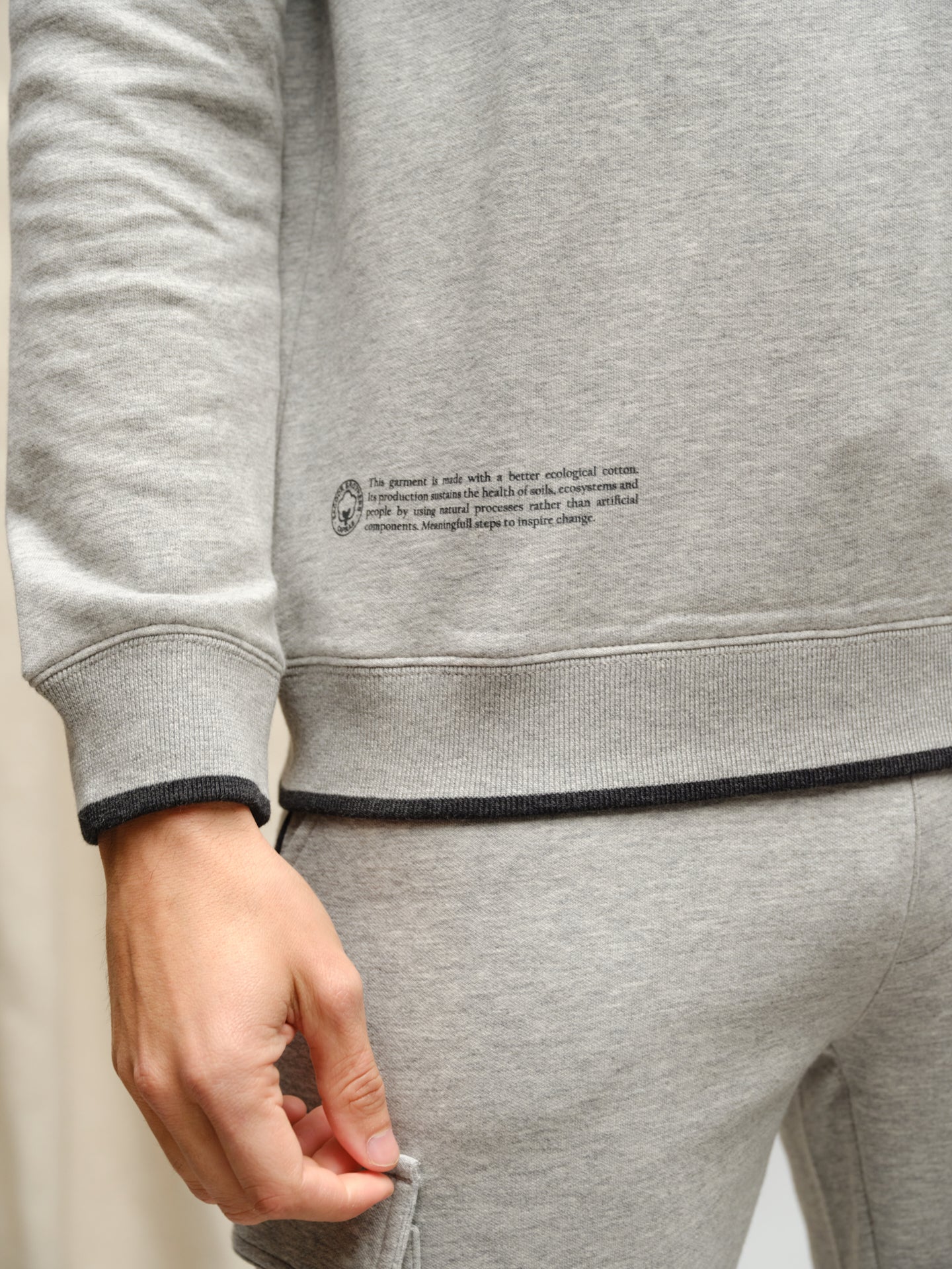 Organic Cotton Capsule Collection crew neck sweatshirt - Image 8