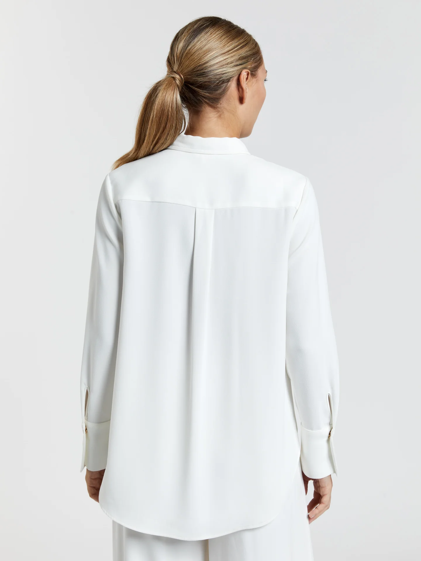 Overshirt in crepe - Image 3