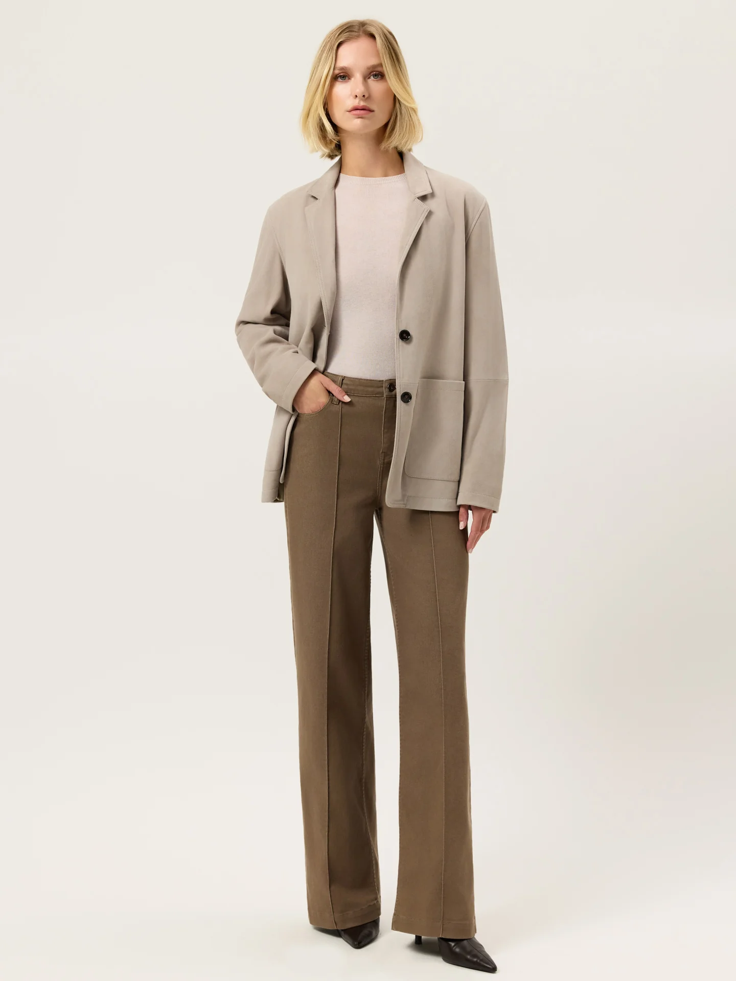 Oversized Suede Blazer - Image 6