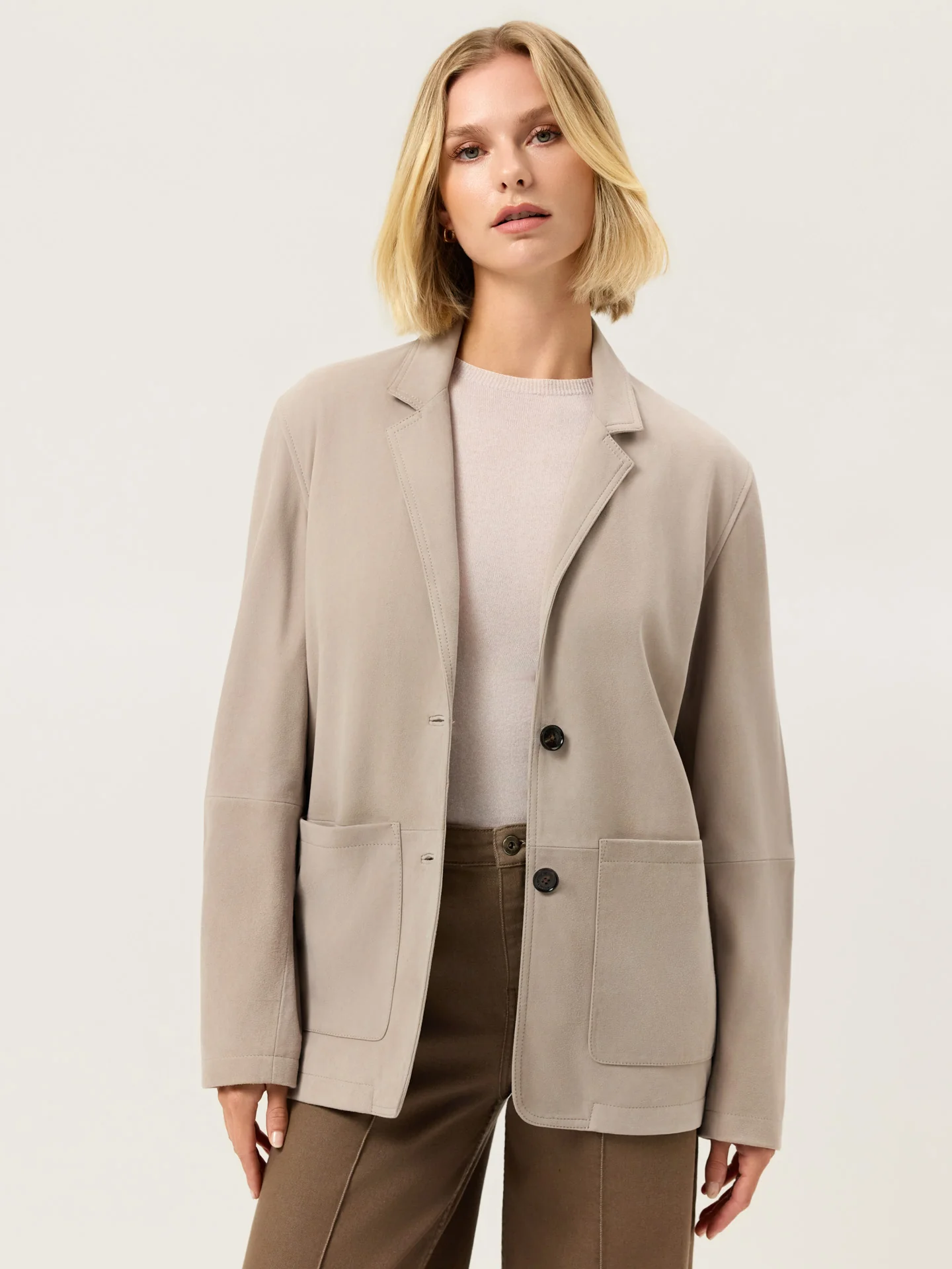 Oversized Suede Blazer - Image 8