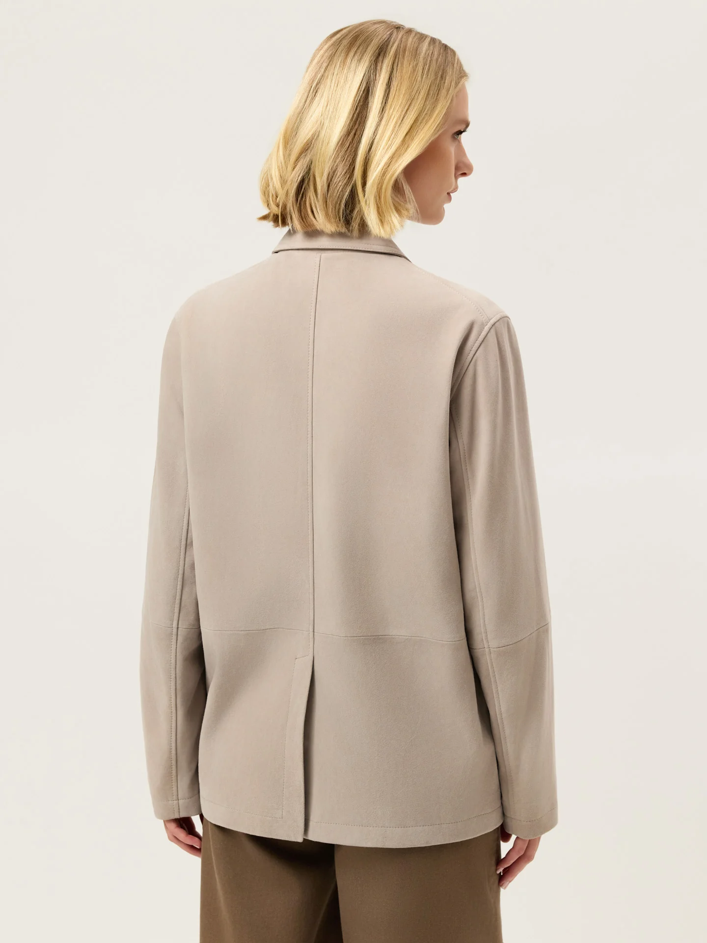 Oversized Suede Blazer - Image 9