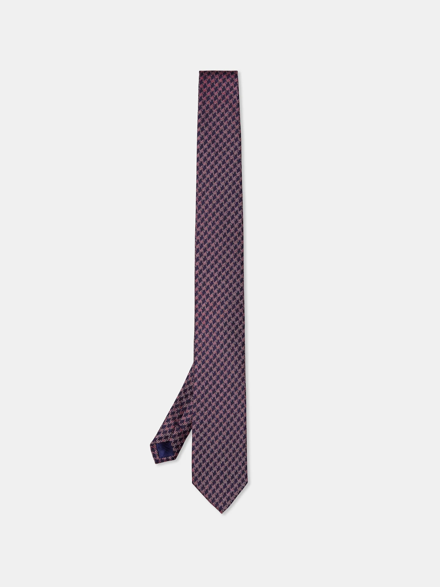 Pied de Poule Pattern Tie 100% Silk 7,5cm