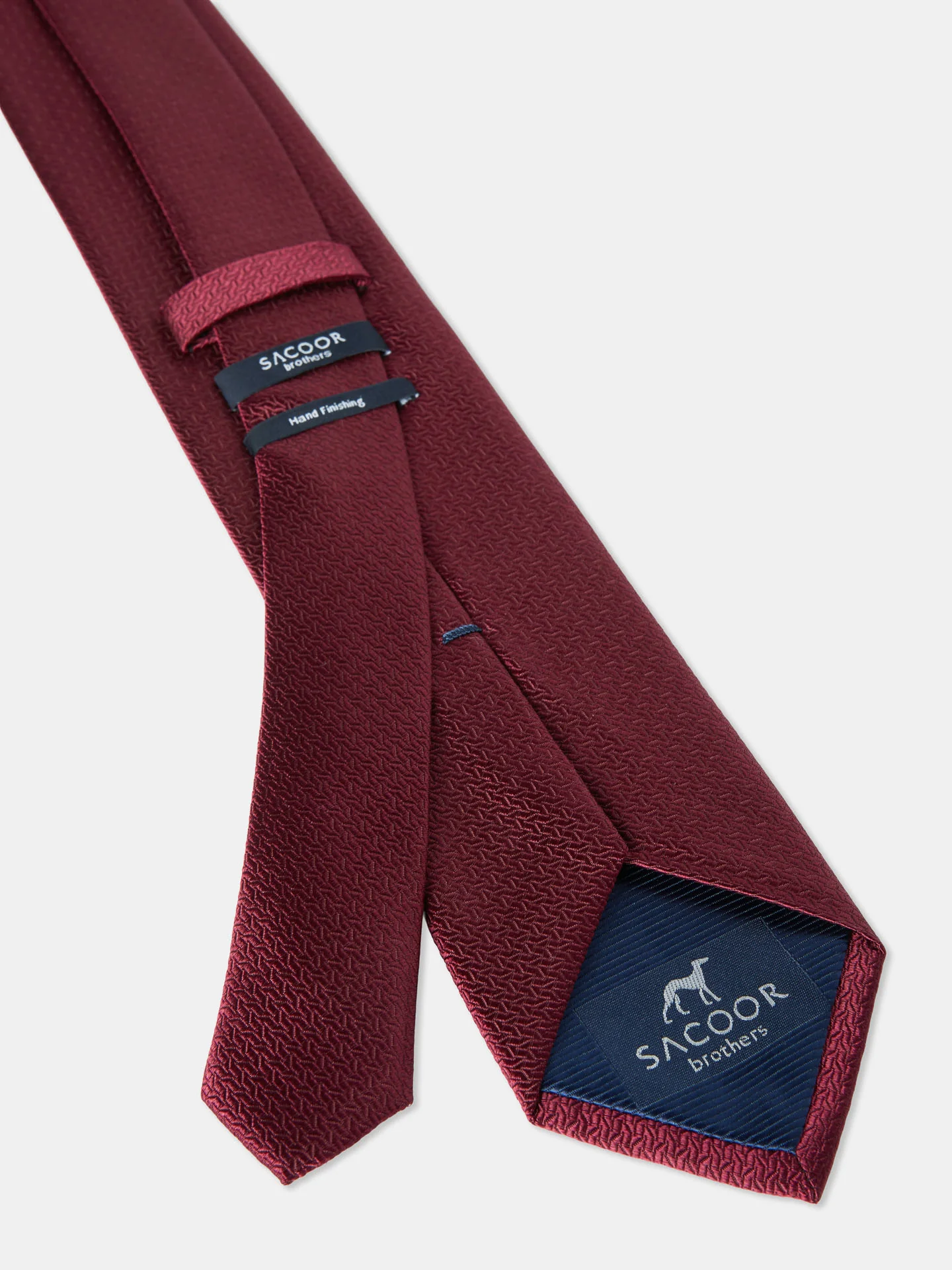 Plain 100% Silk Tie 7,5cm - Image 2