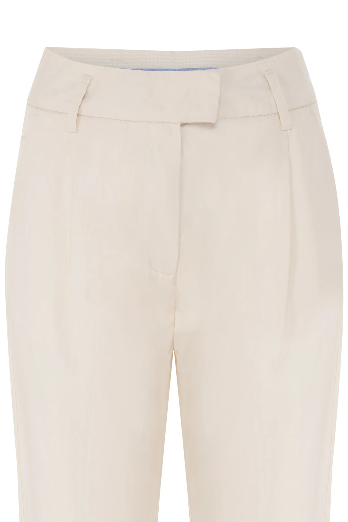 Pleated chino trousers with turn-up hem - Image 5