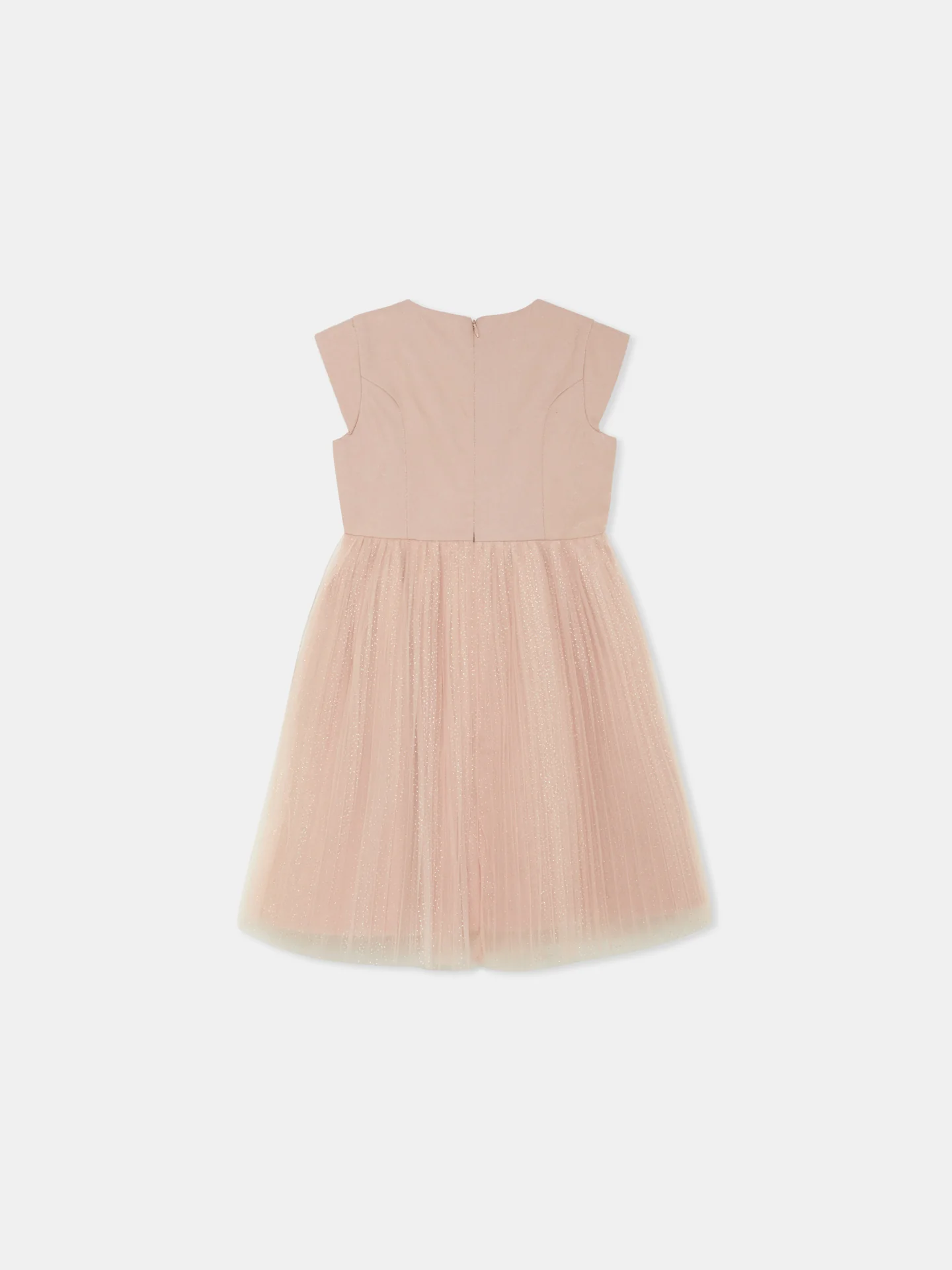Pleated Glitter Tule Dress - Image 2