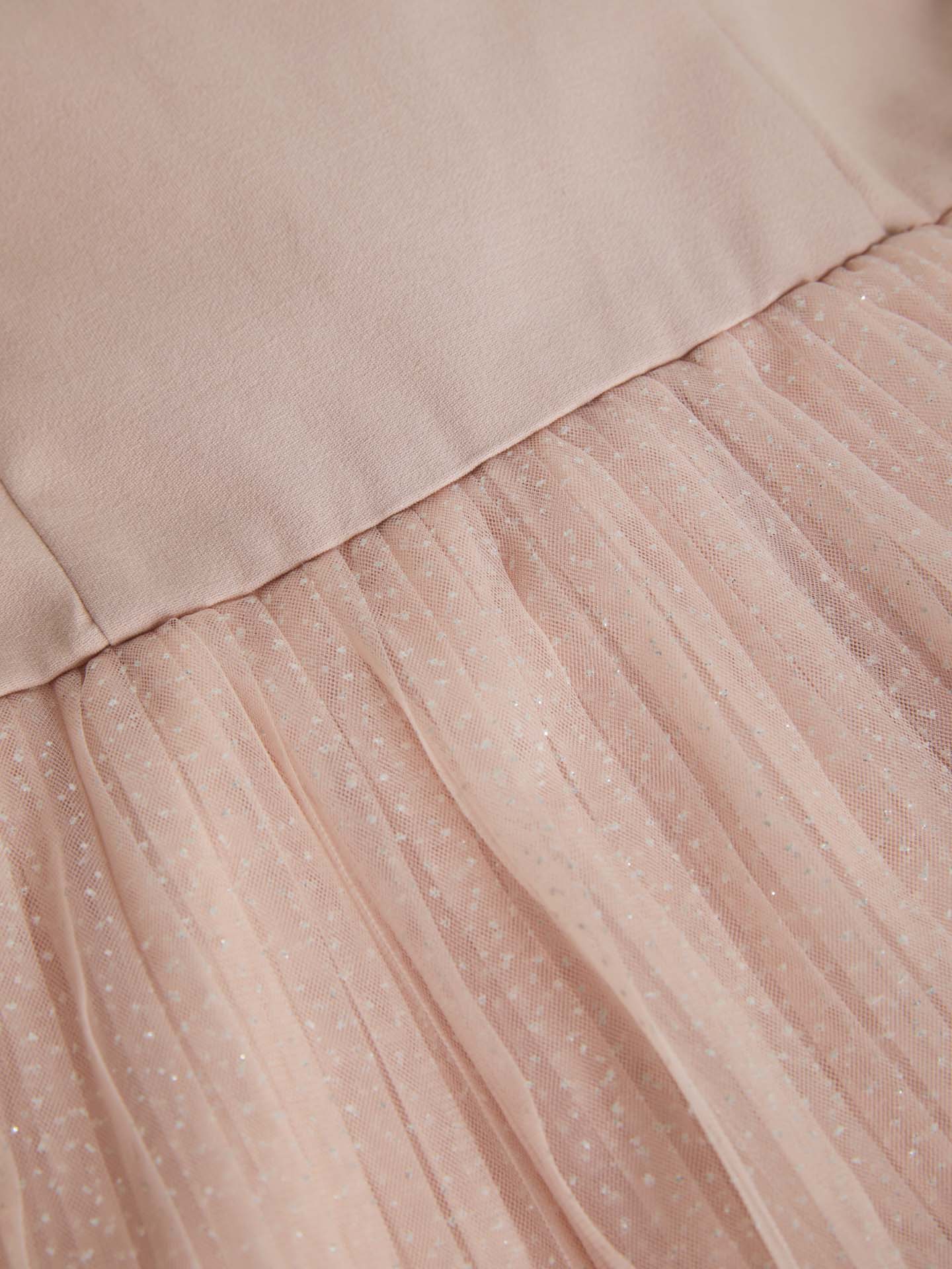 Pleated Glitter Tule Dress - Image 3