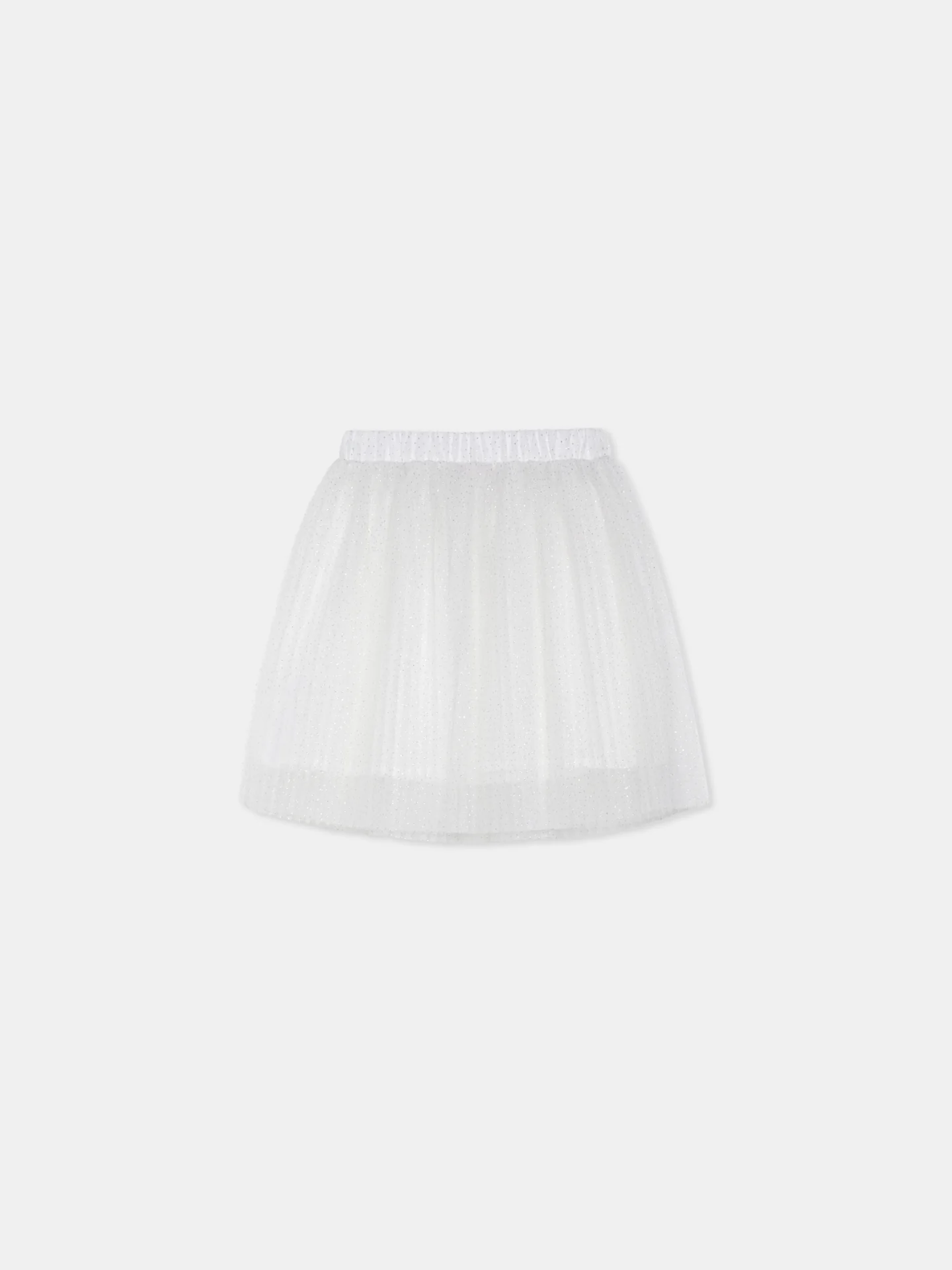 Pleated Glitter Tule Skirt - Image 2