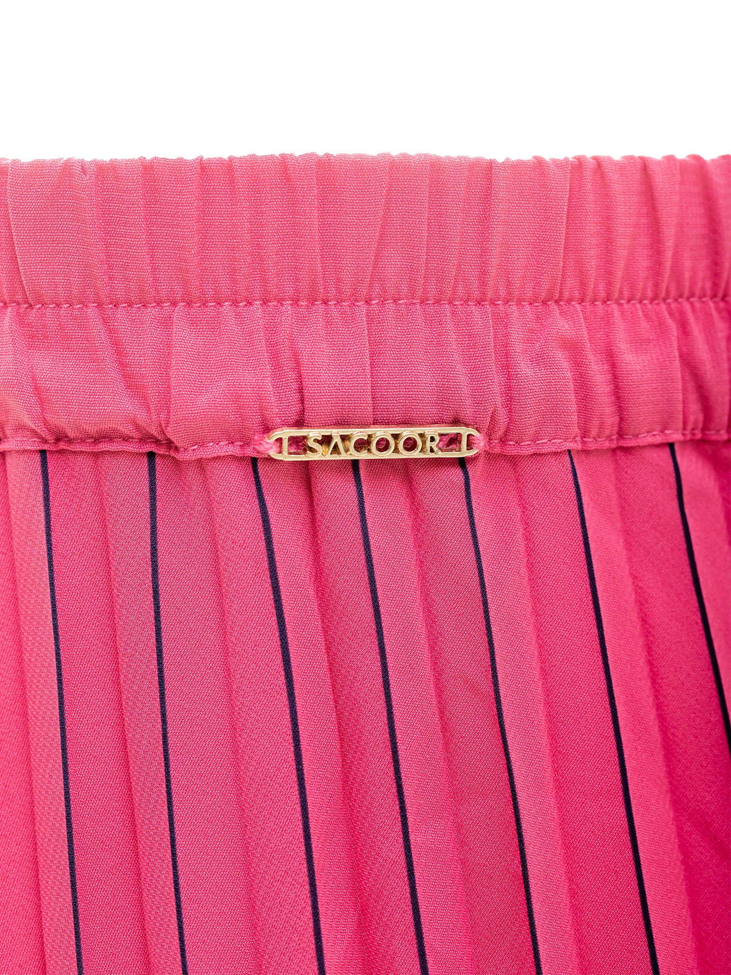Pleated Skirt With Stripes - Image 4