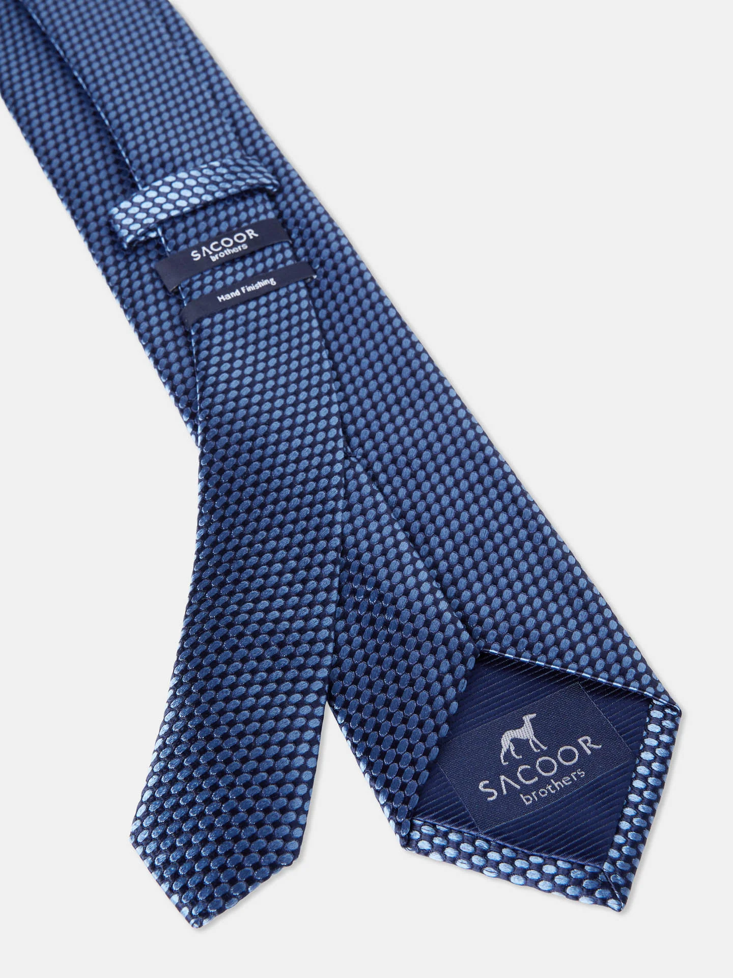 Polka Dot Pattern Tie 100% Silk 7,5cm - Image 4