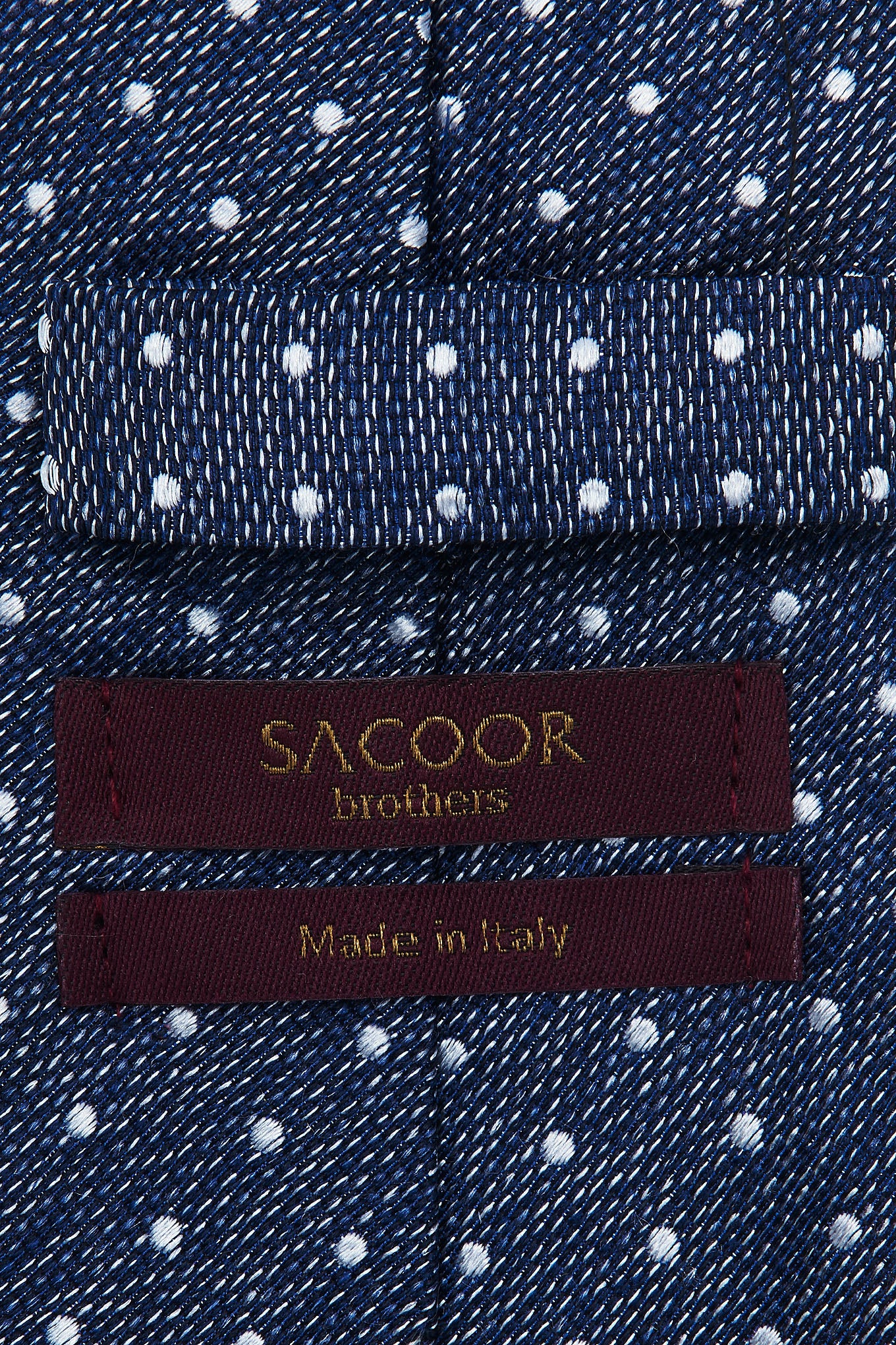 Polka Dot Pattern Tie 100% Silk 8cm - Image 2