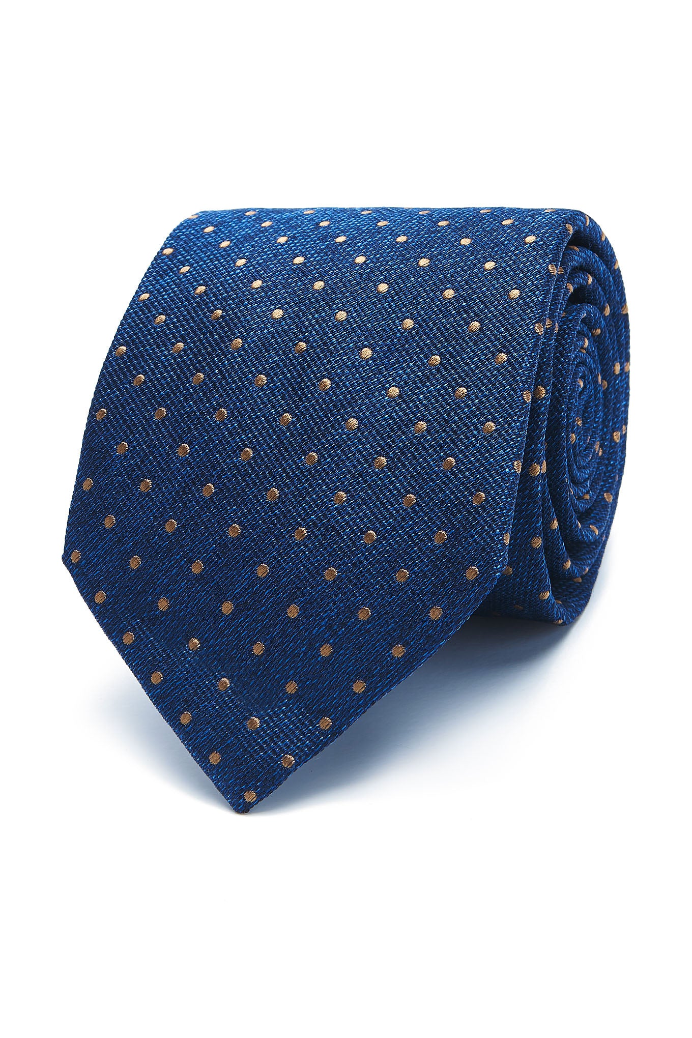 Polka Dot Pattern Tie 100% Silk 8cm - Image 3