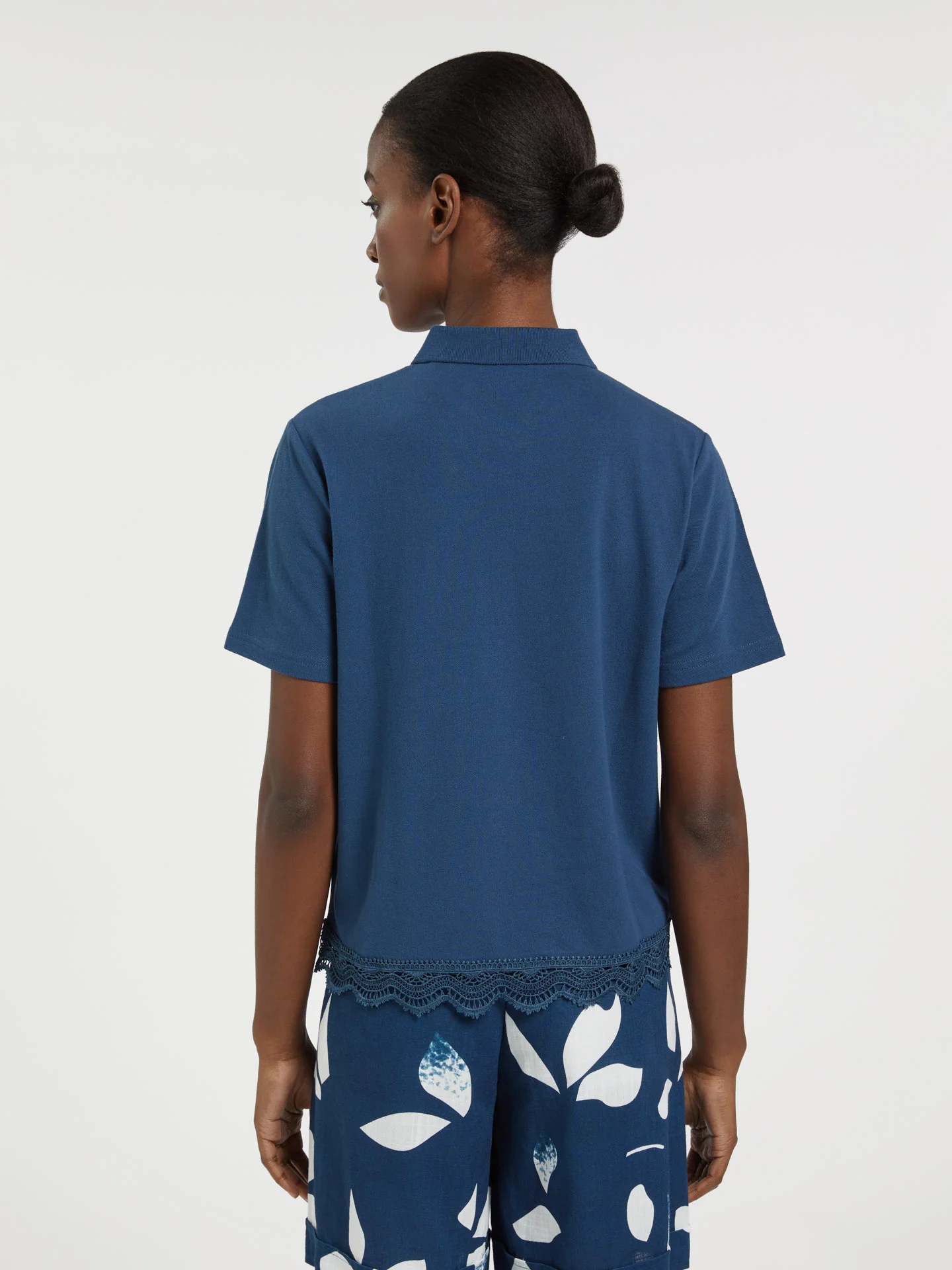 Polo With Lace Detail - Image 3