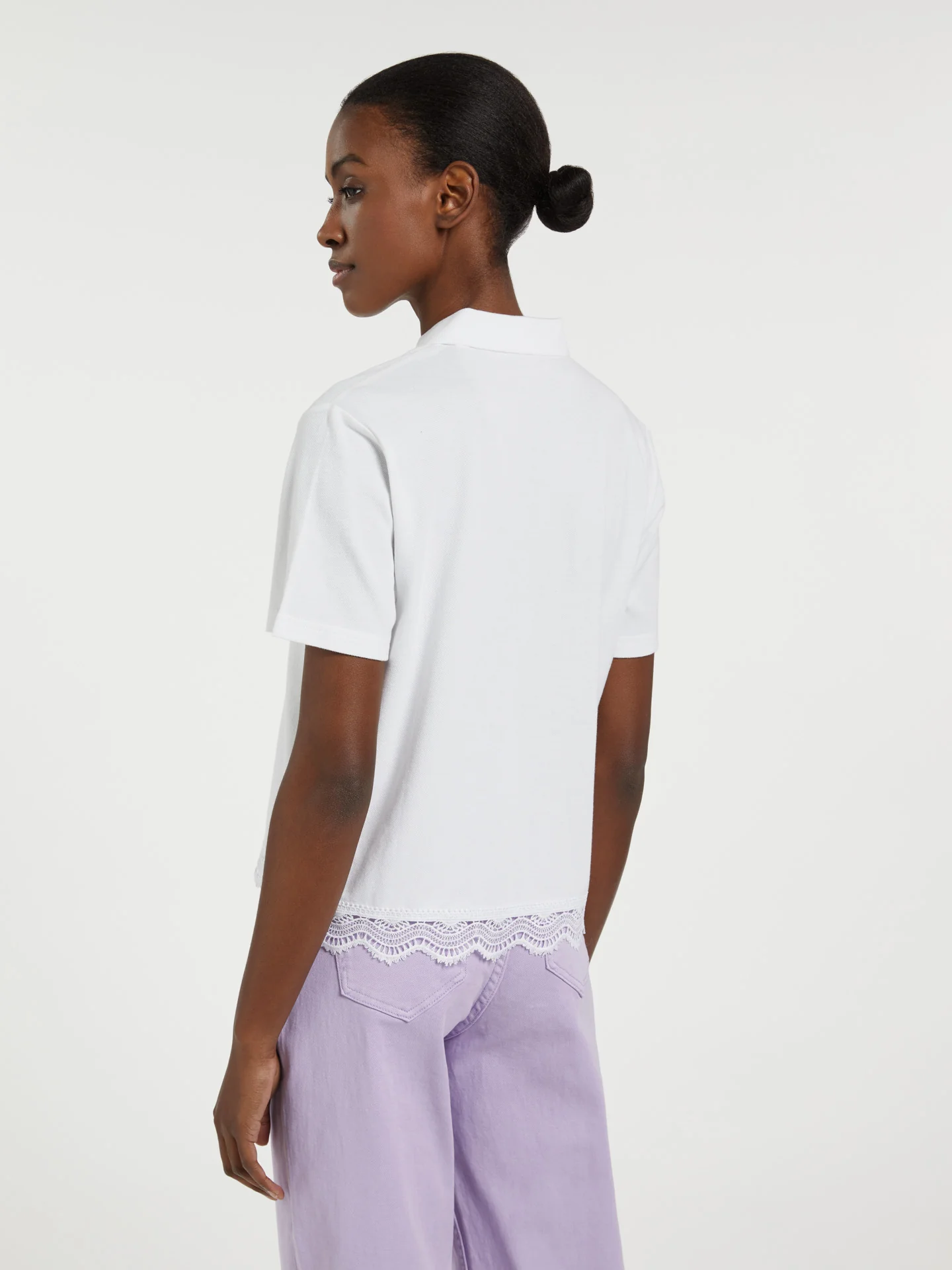 Polo With Lace Detail - Image 9