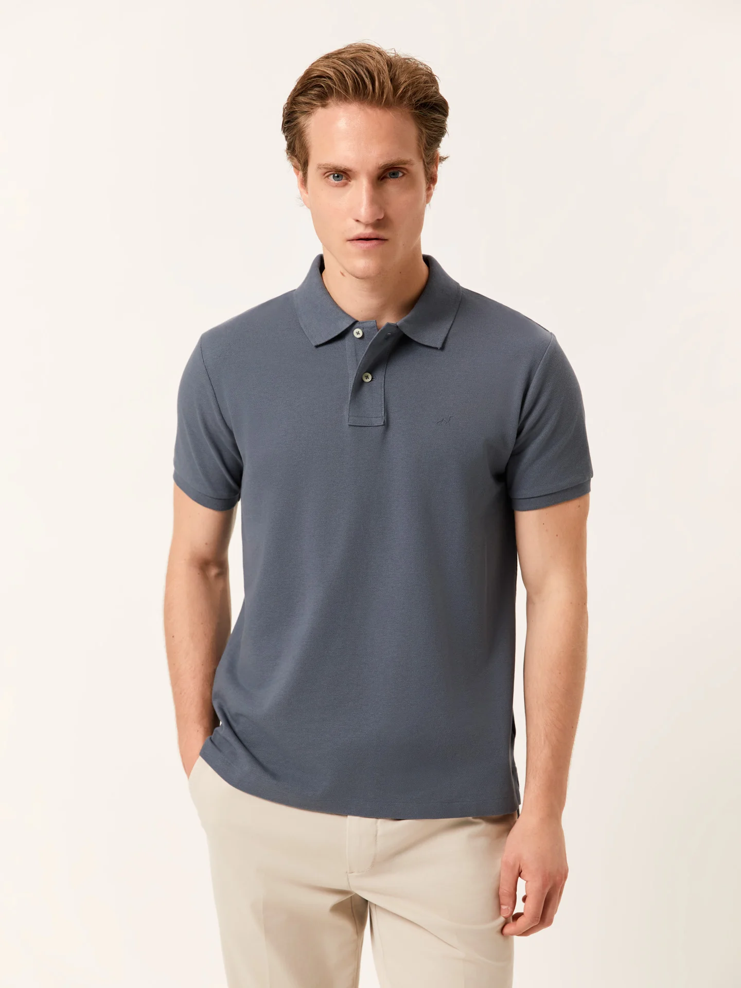 Premium Regular Fit Piqué Polo in 100% BCI Cotton