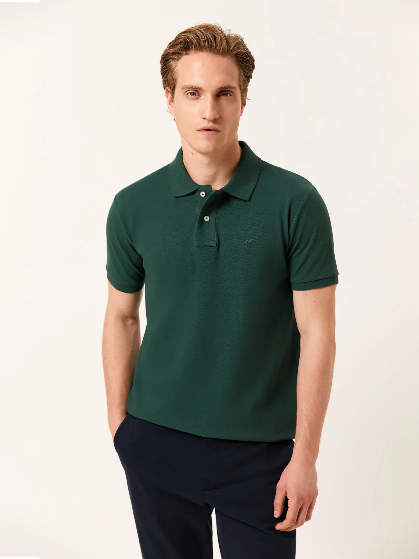Premium Regular Fit Piqué Polo in 100% BCI Cotton - Image 2