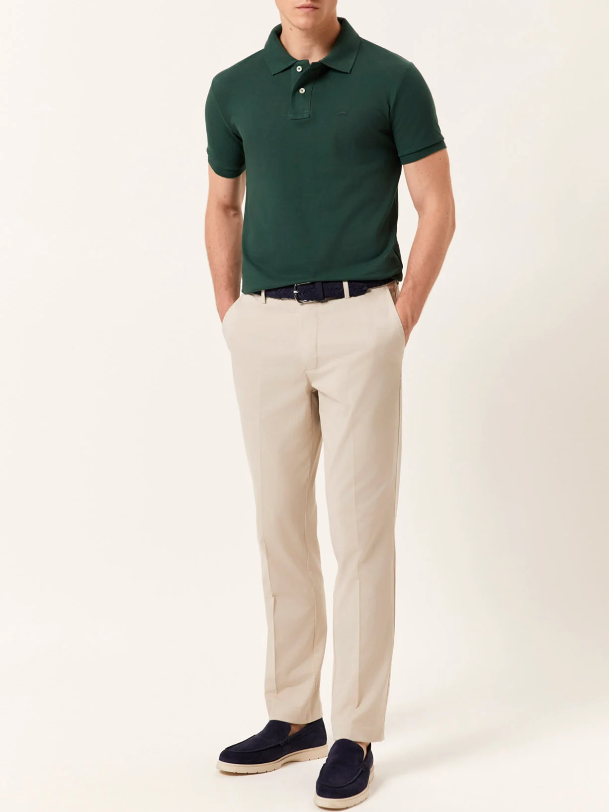Premium slim Fit Piqué Polo in 100% BCI Cotton
