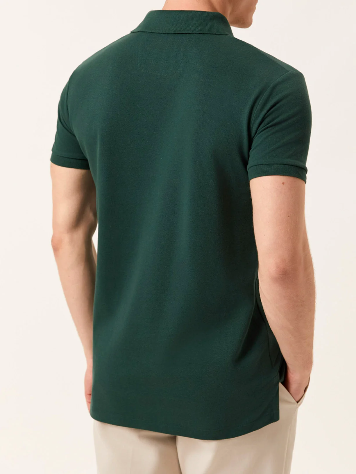 Premium slim Fit Piqué Polo in 100% BCI Cotton - Image 3