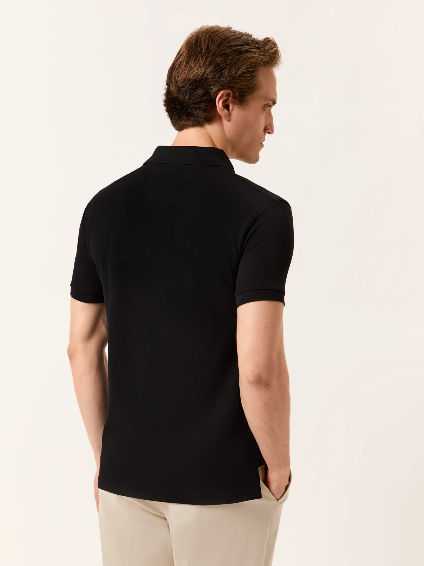 Premium slim Fit Piqué Polo in 100% BCI Cotton - Image 3