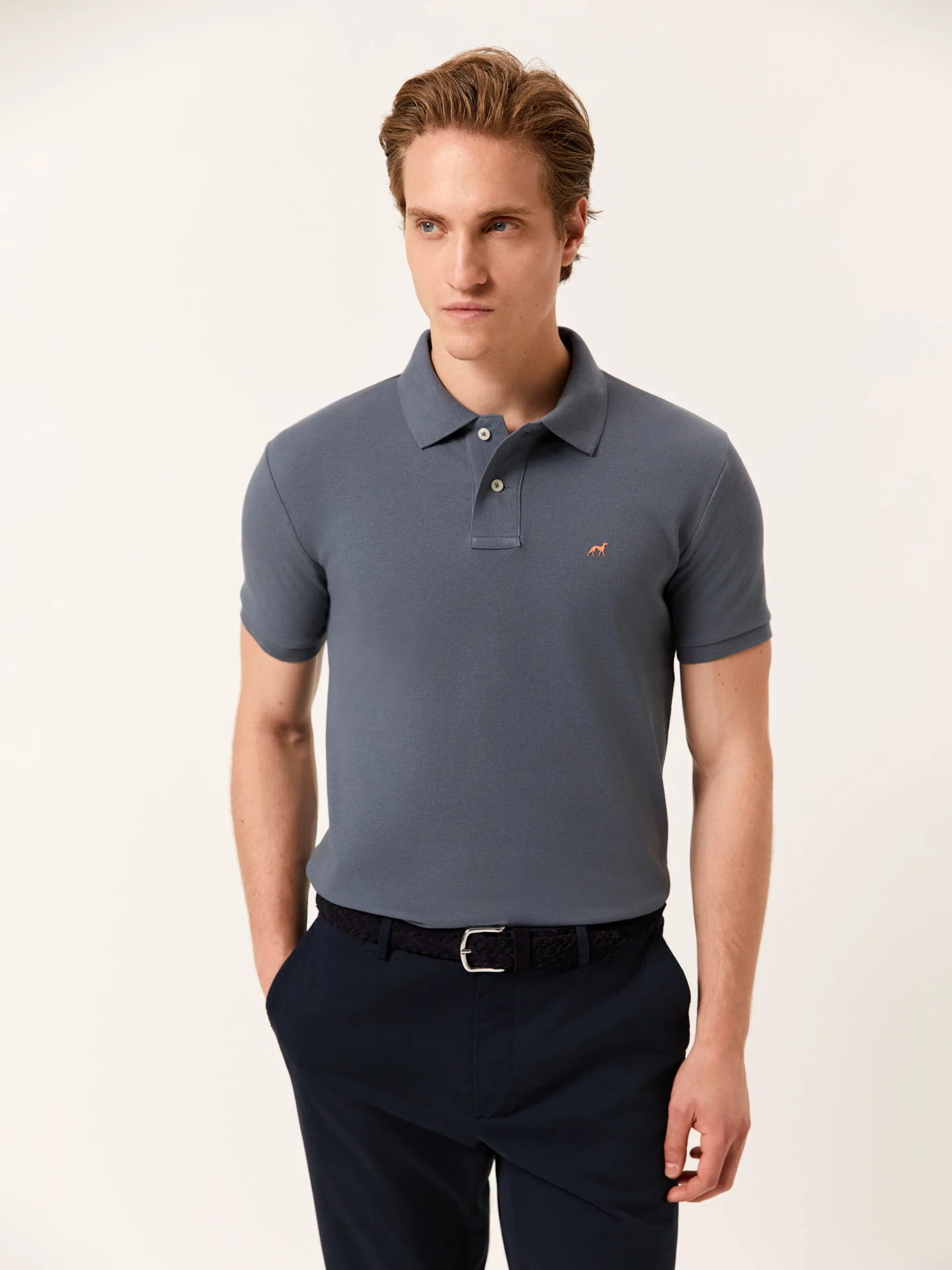 Premium slim Fit Piqué Polo in 100% BCI Cotton