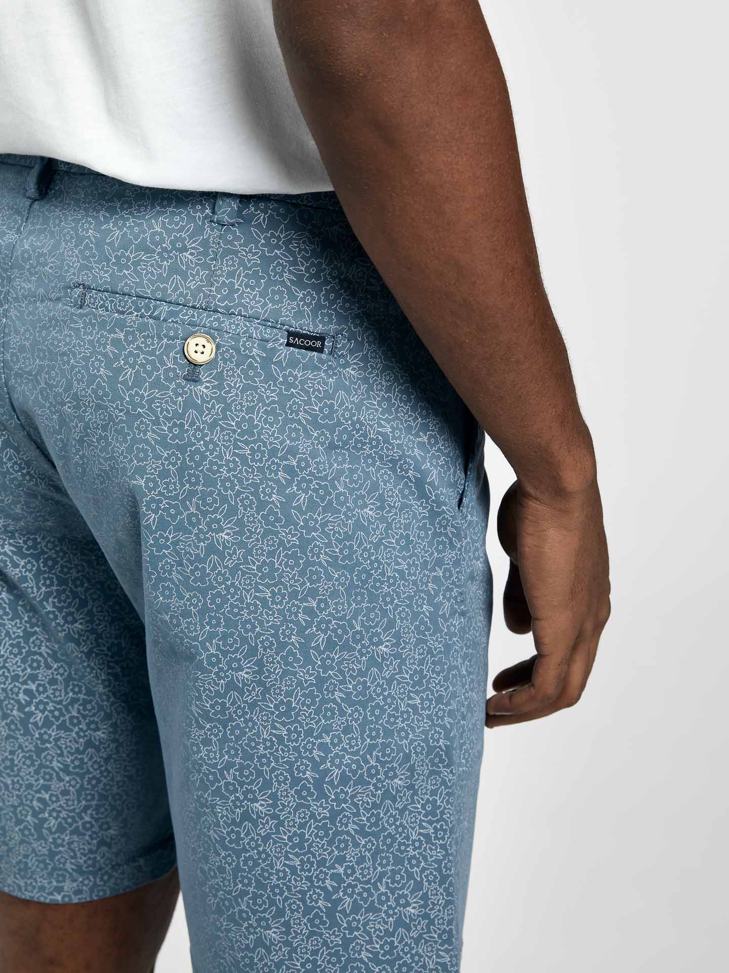 Printed Comfort Slim Fit Bermuda - Image 4