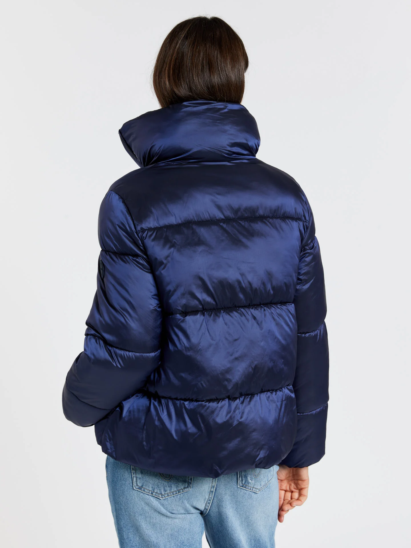 Puffer jacket with high collar - Image 8